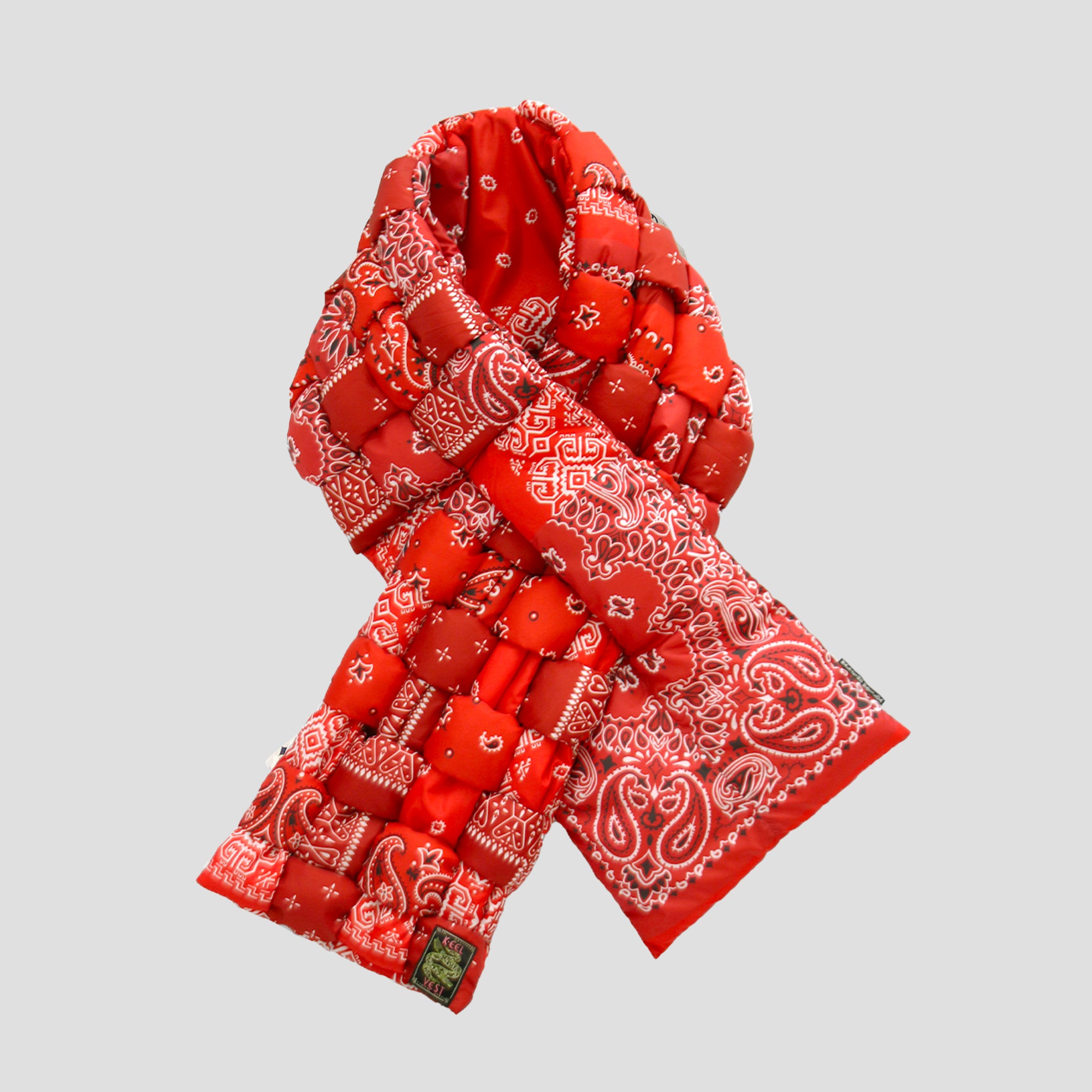 KAPITAL - BANDANA PRINT NYLON KEEL WEAVING SCARF