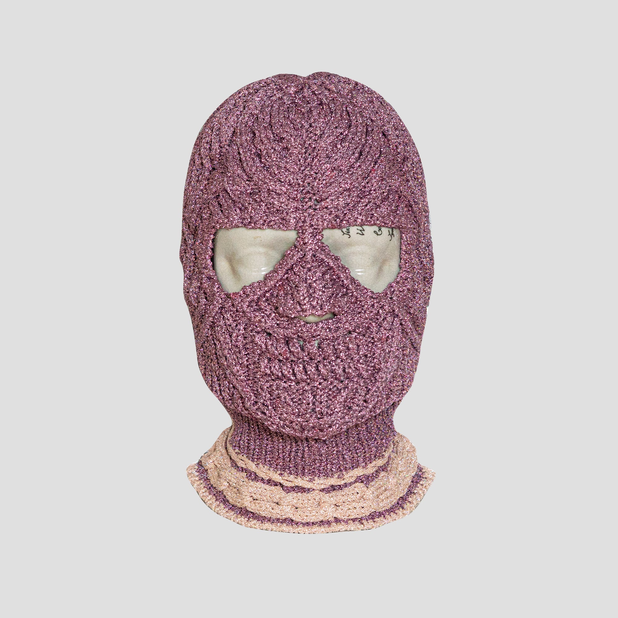 GLITTER SKULL KNIT BEANIE