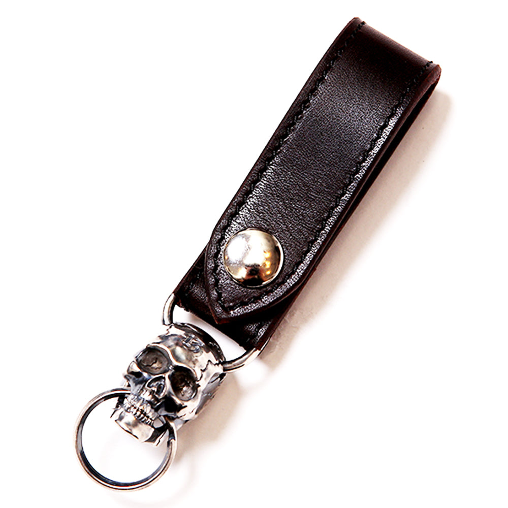 MAGICAL DESIGN - MOVABLE JAW SKULL KEY RING - SILVER at Mannahatta NYC