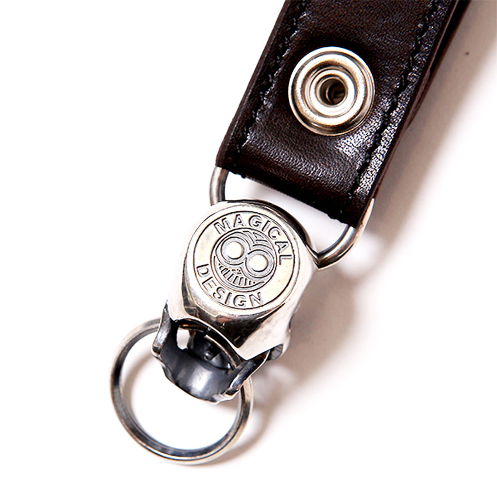 MAGICAL DESIGN - MOVABLE JAW SKULL KEY RING - SILVER