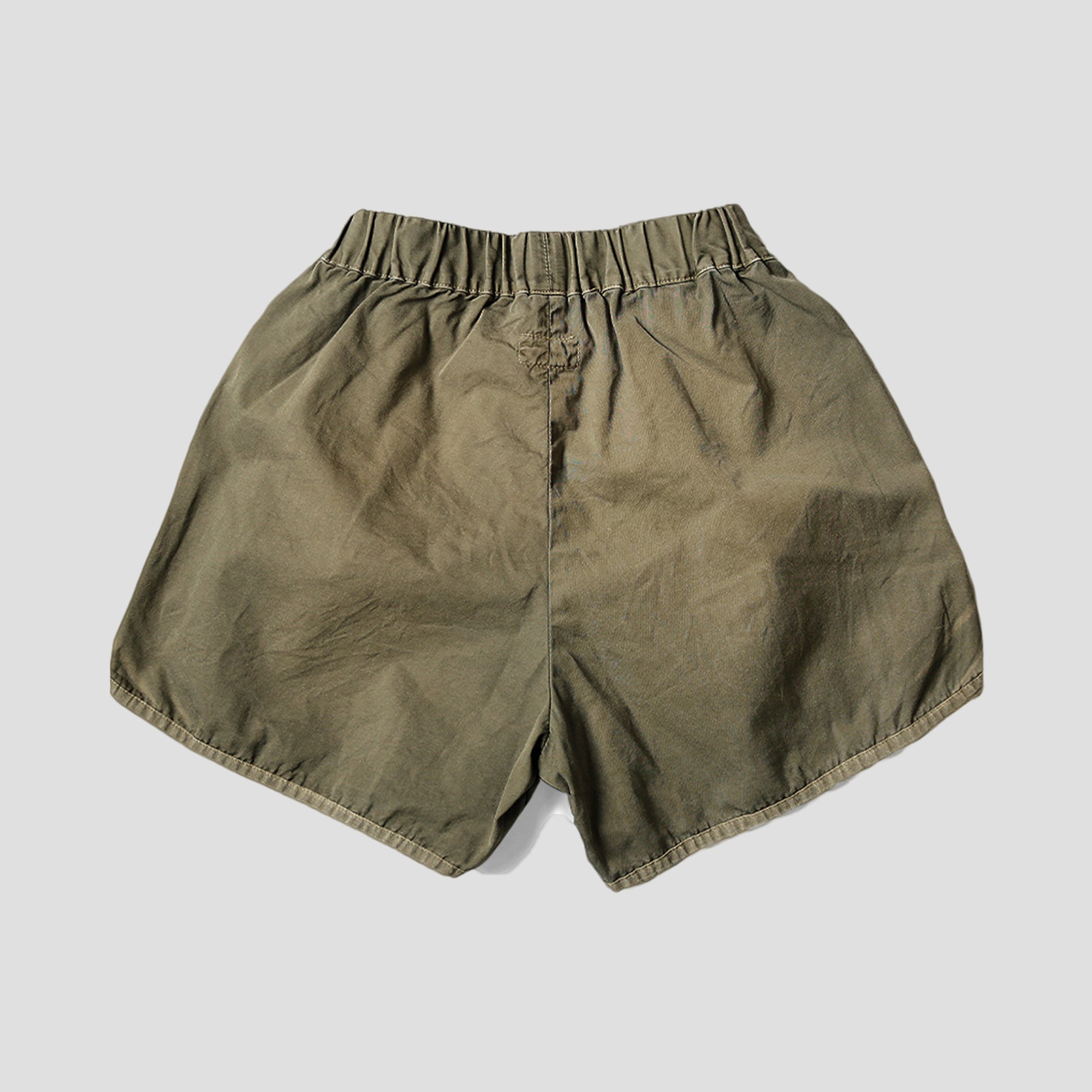 EGYPTIAN TWILL REMAKE SHORTS - OLIVE