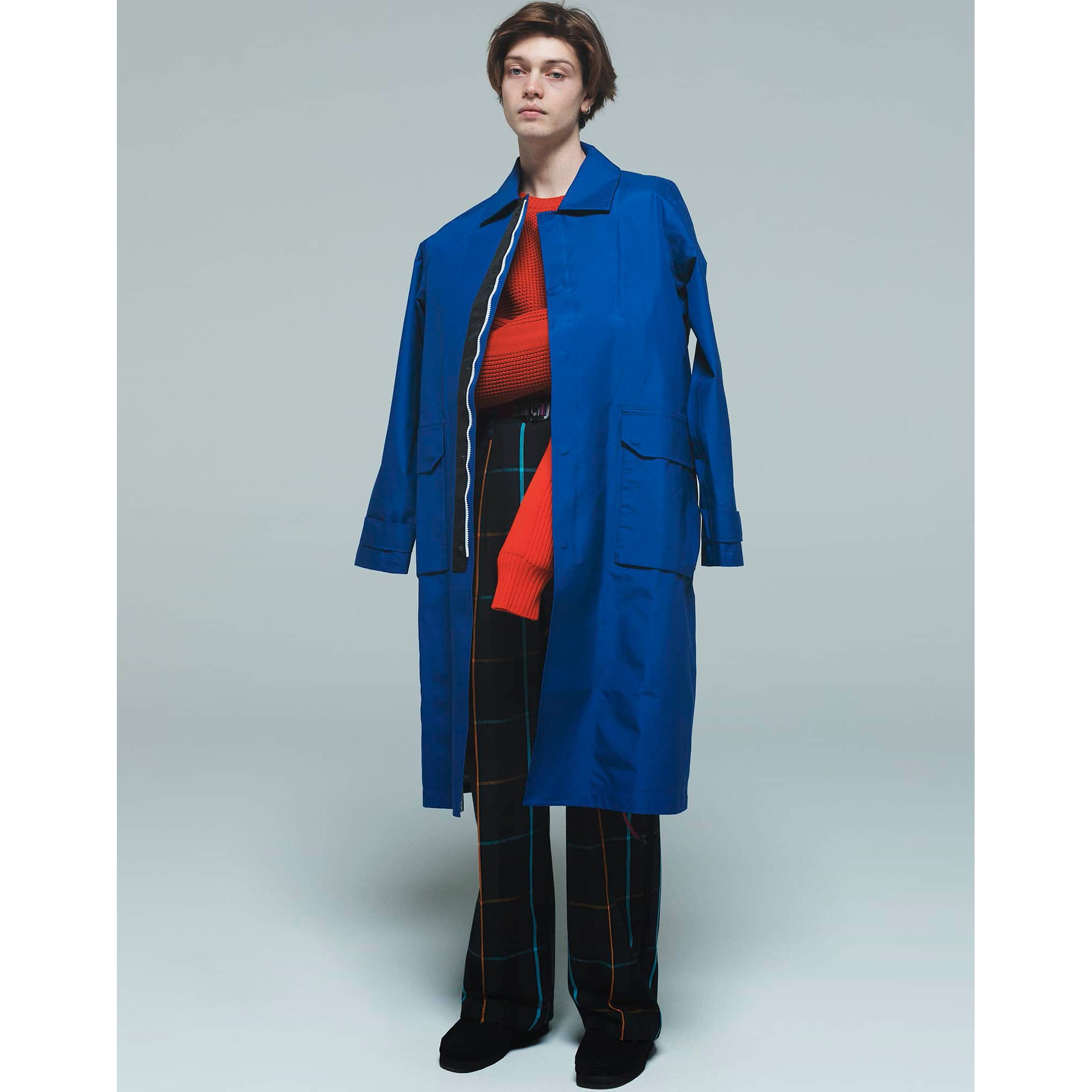 3 LAYERED SEAM TAPE RAIN COAT - BLUE