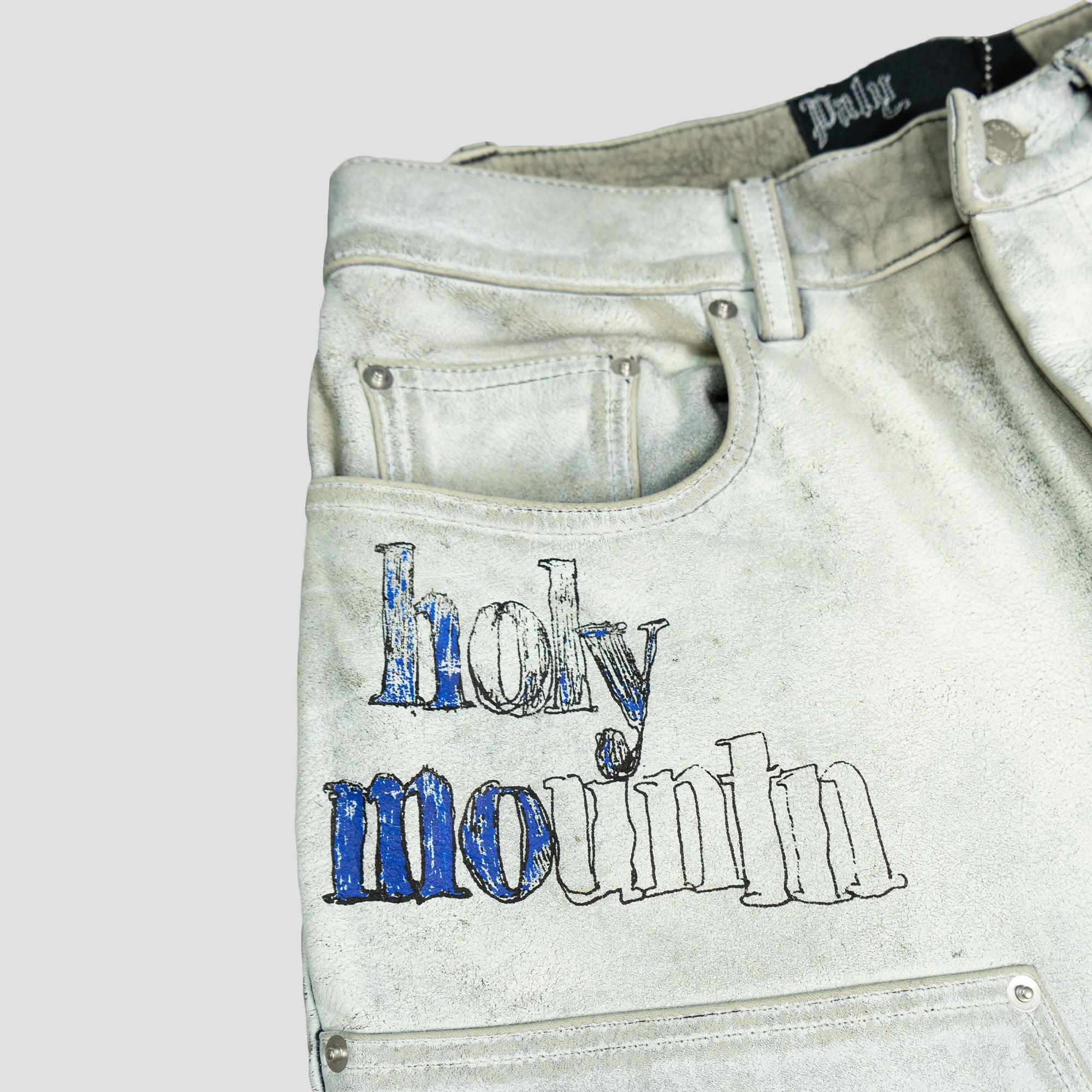HOLY MOUNTAIN PAINTED LEATHER DBL KNEE SHORT