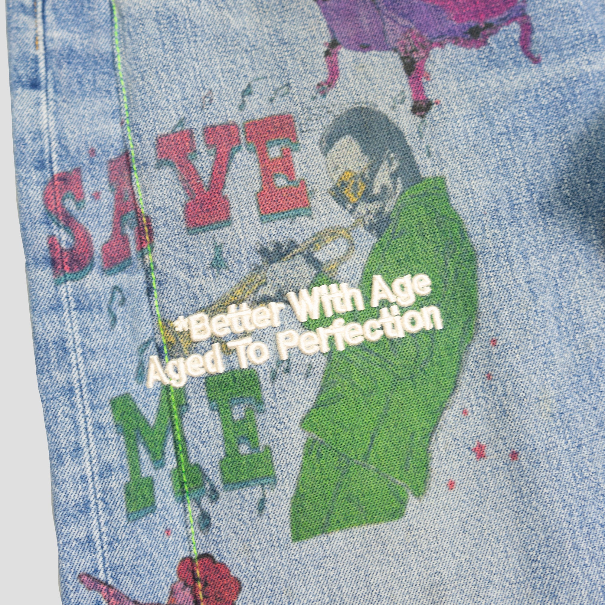 HARRISON TRIPLE-WIDE DENIM SHORT