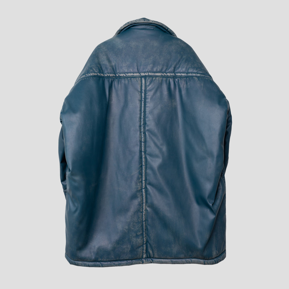SYNTHETIC LEATHER PADDED COAT