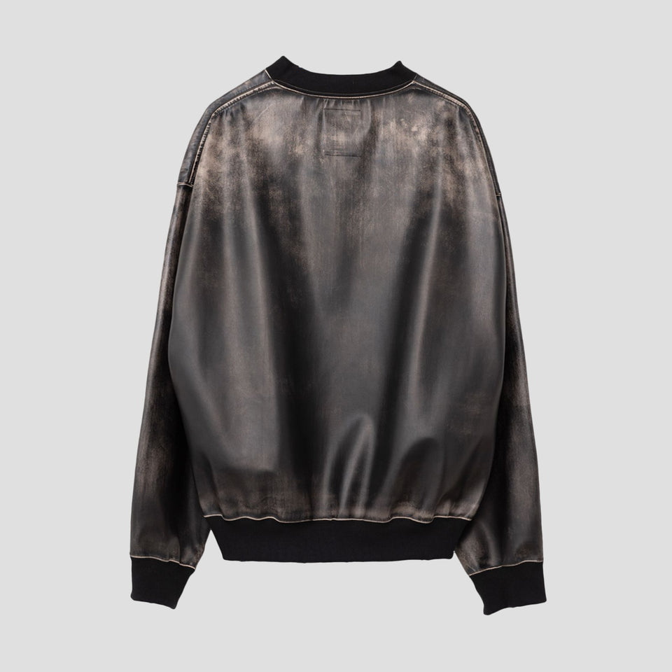 SYNTHETIC LEATHER PULLOVER
