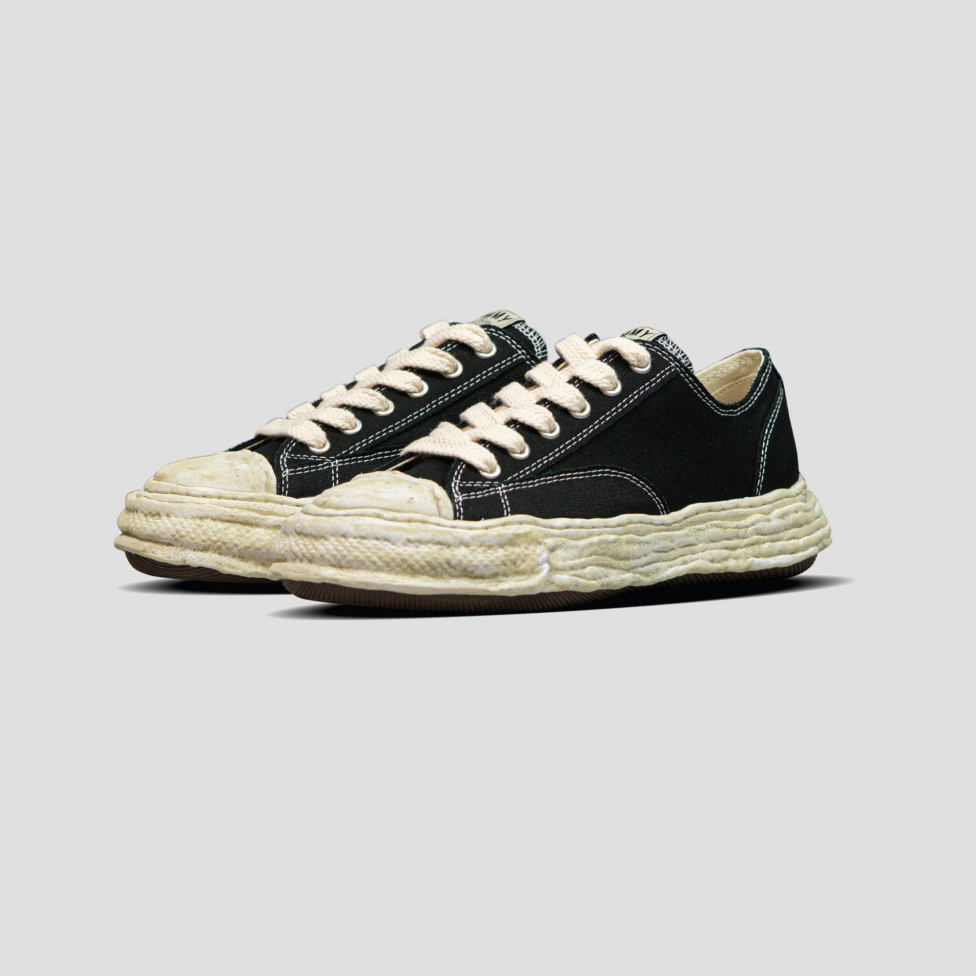 PETERSON 23 OG SOLE LOW-TOP VINTAGE TREATMENT SNEAKERS