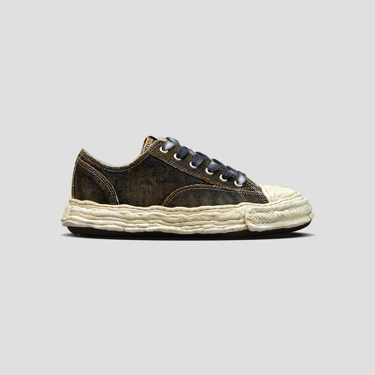 Size 8 M - Mihara Yasuhiro Peterson 23 Washed Denim Low Green Maison Mihara Yasuhiro Peterson OG Sole Canvas Low Green  main image 2