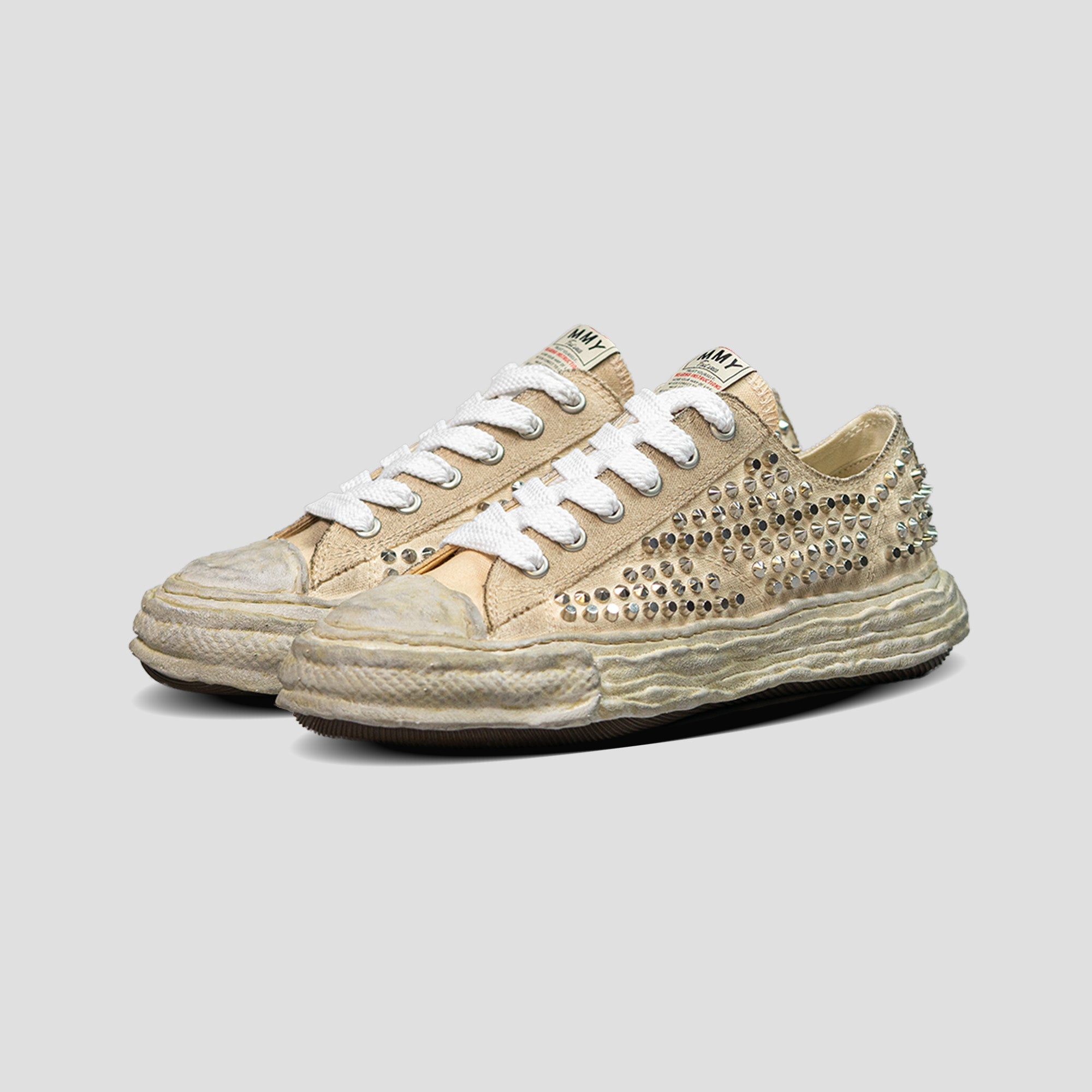 PETERSON 23 OG SOLE STUDDED CANVAS SNEAKERS