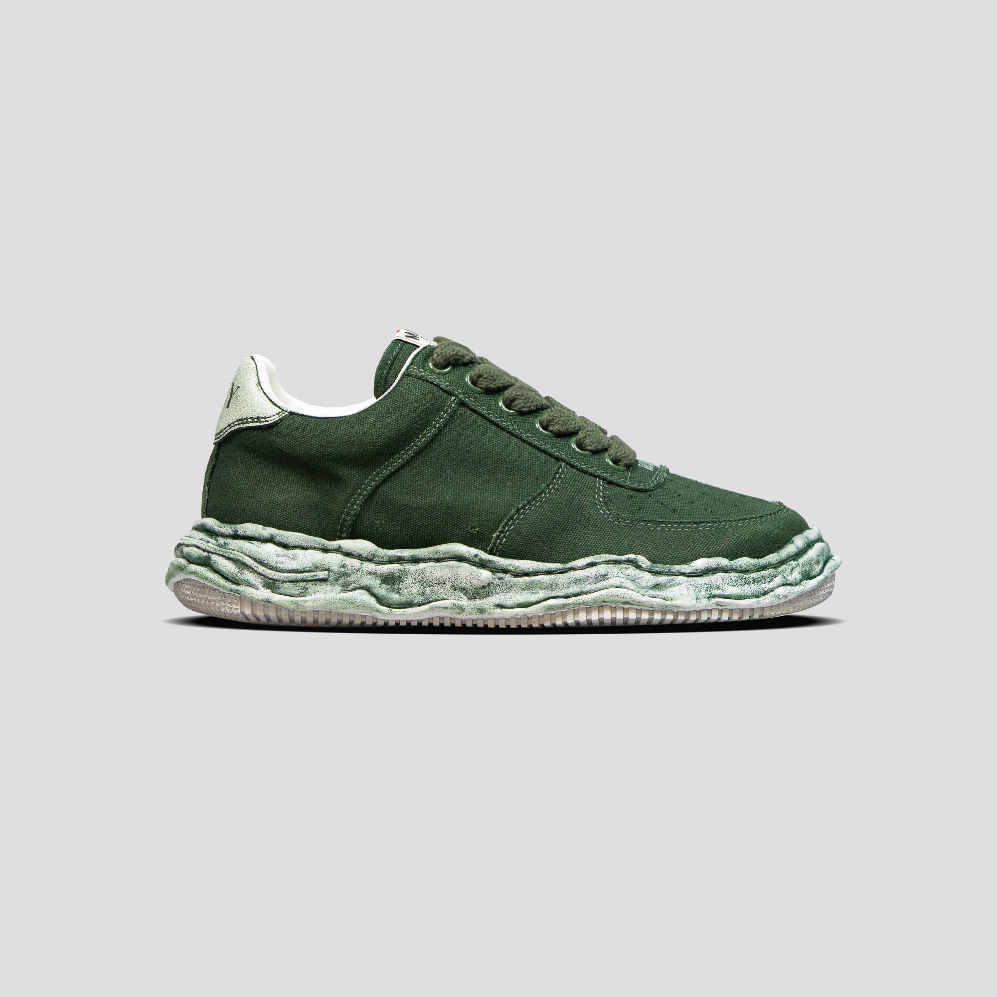 WAYNE OG SOLE GARMENT DYED CANVAS LOW-TOP SNEAKERS