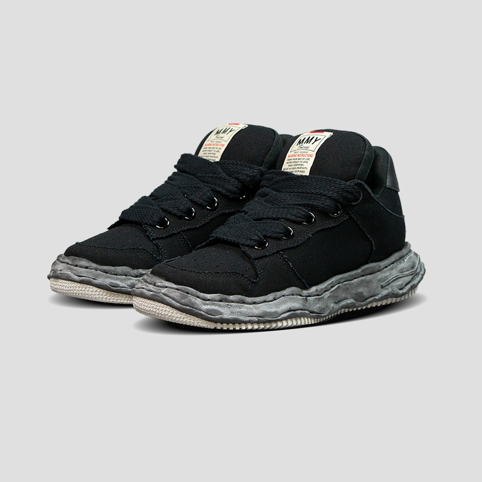 WAYNE OG SOLE PUFFER CANVAS LOW-TOP SNEAKERS