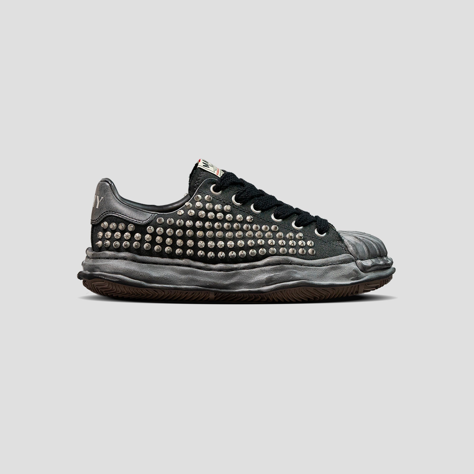 BLAKEY OG SOLE STUDDED CANVAS LOW-TOP SNEAKERS