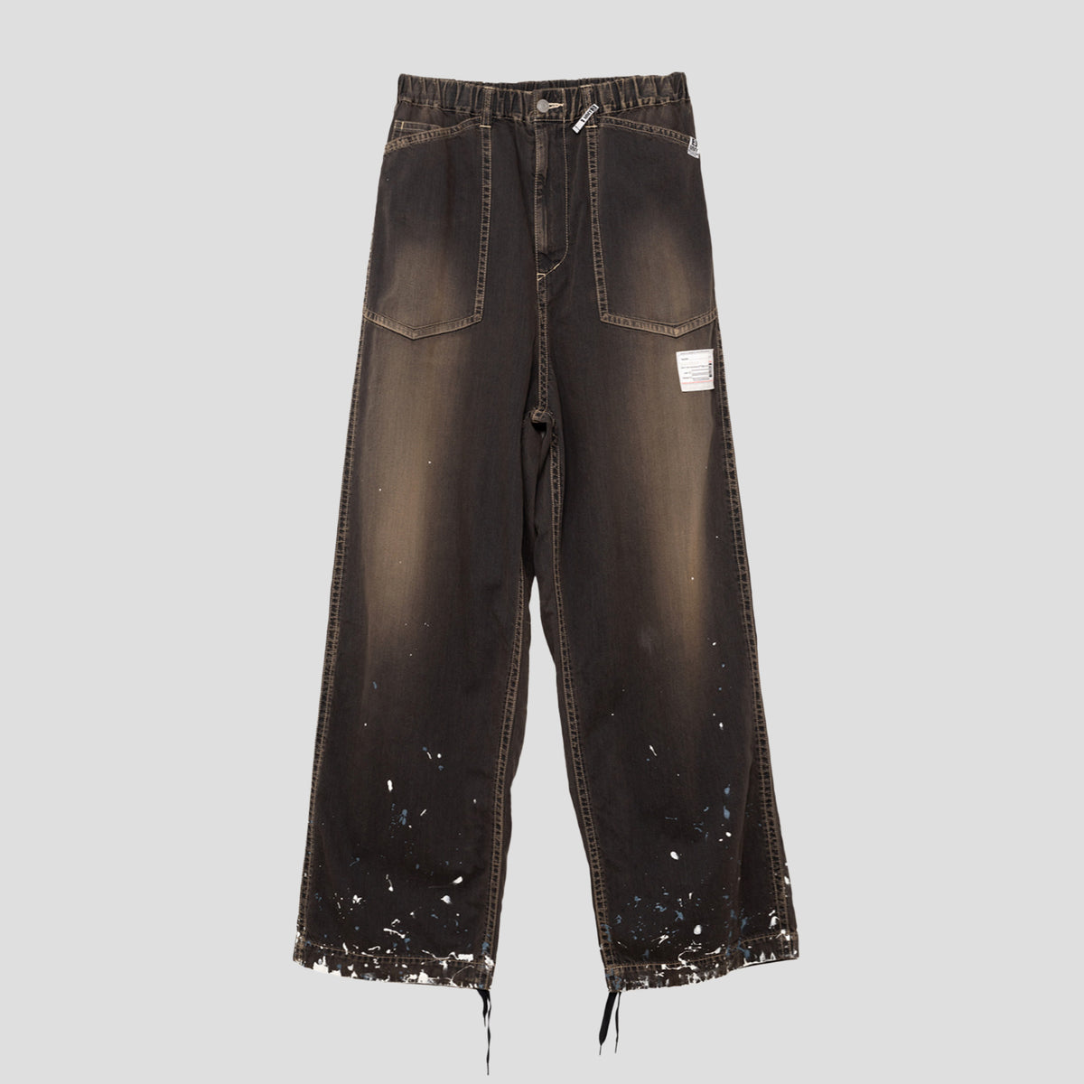 MIHARA YASUHIRO - PAINTED BAKER JEANS