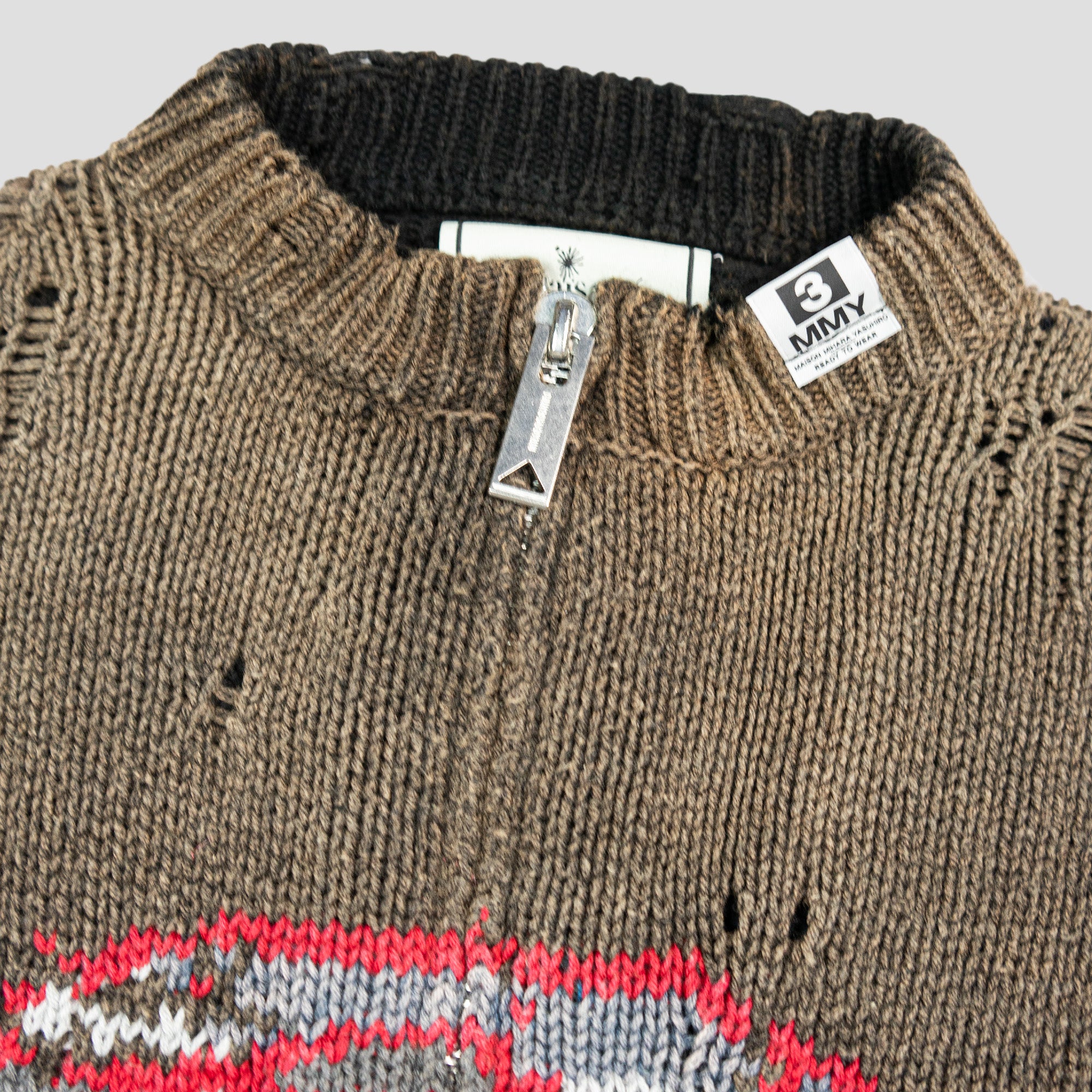 CAR JACQUARD KNIT CARDIGAN