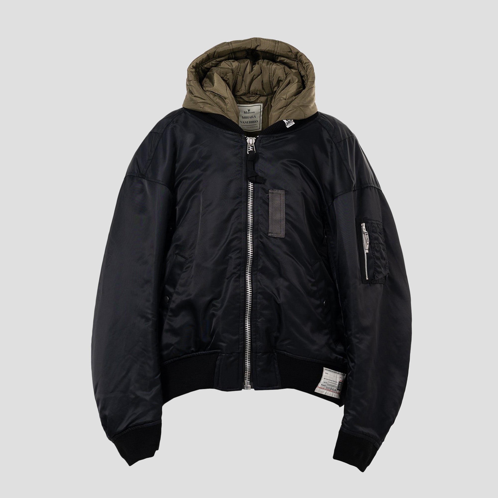 HOODED BOMBER JACKET
