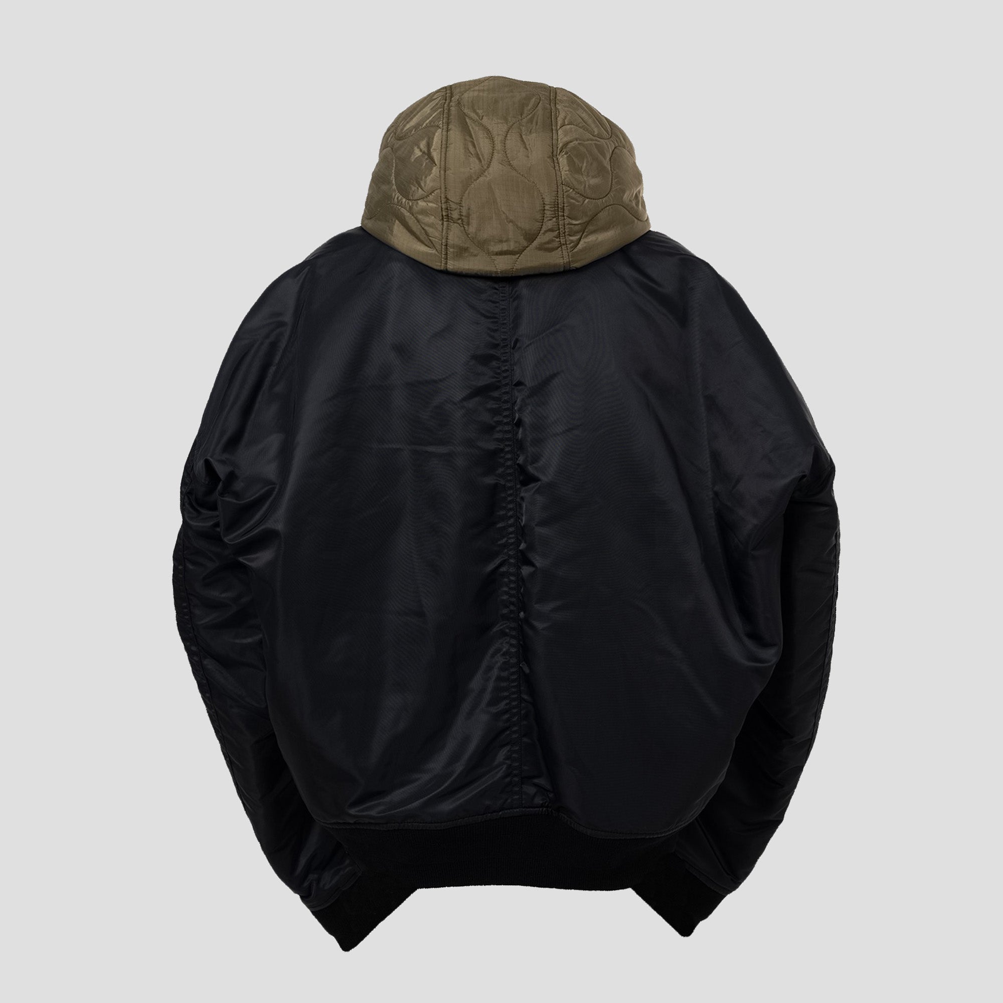HOODED BOMBER JACKET