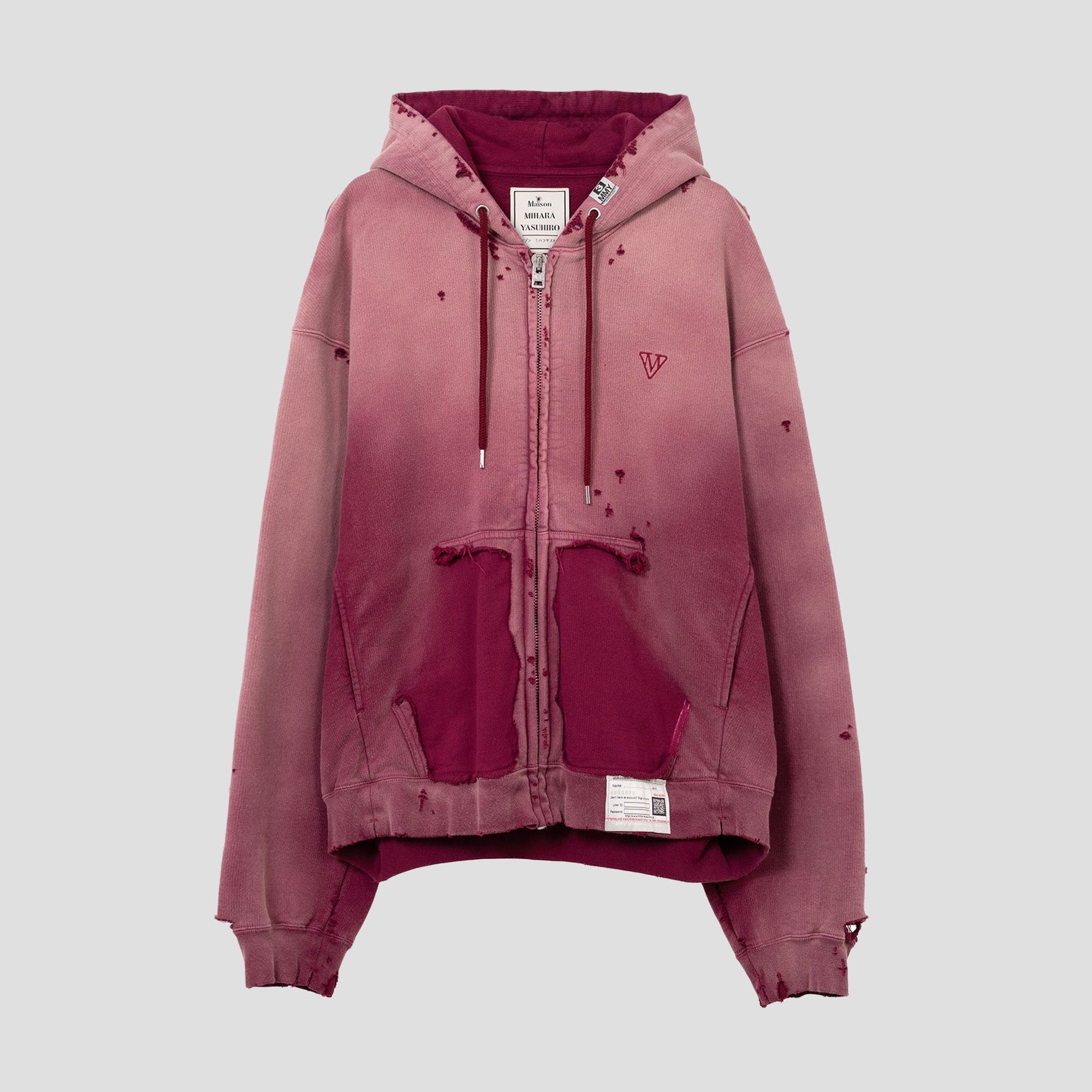 SUN FADED ZIP-UP HOODIE
