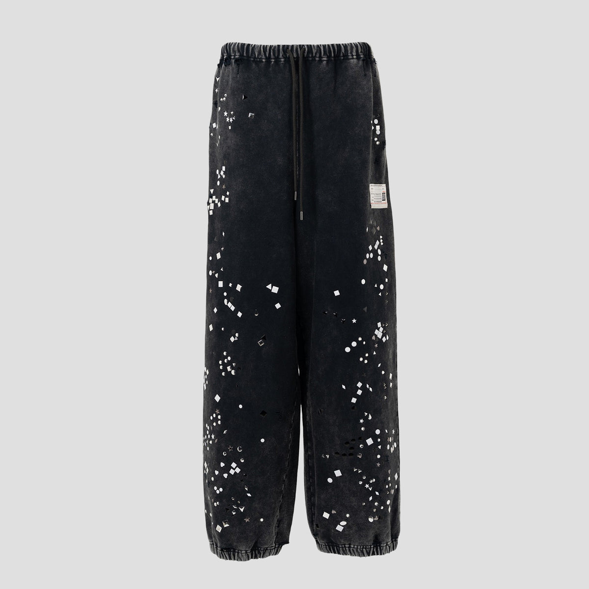 MIHARA YASUHIRO - EMBELLISHED BLEACHED SWEAT PANTS