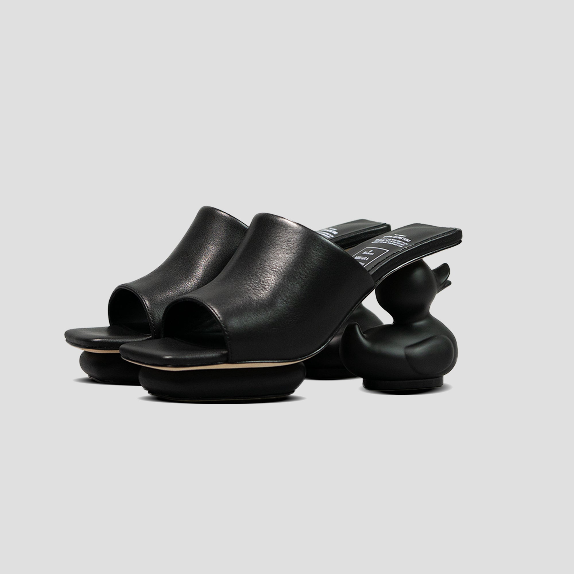 DUCK HEEL SANDALS