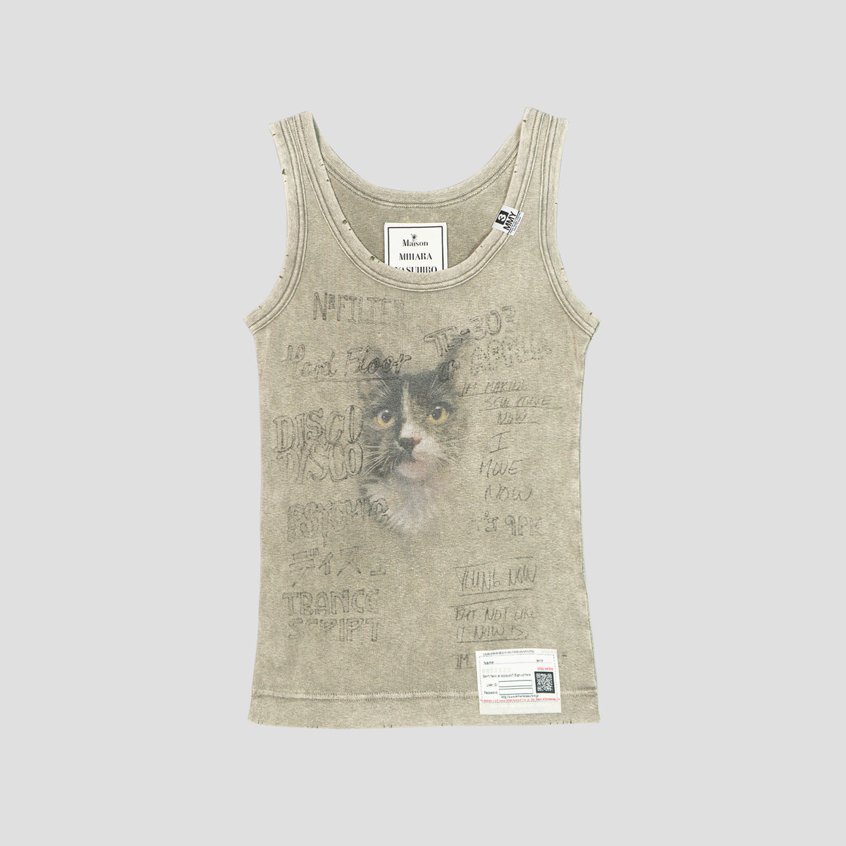 MIHARA YASUHIRO - DISTRESSED TANK TOP