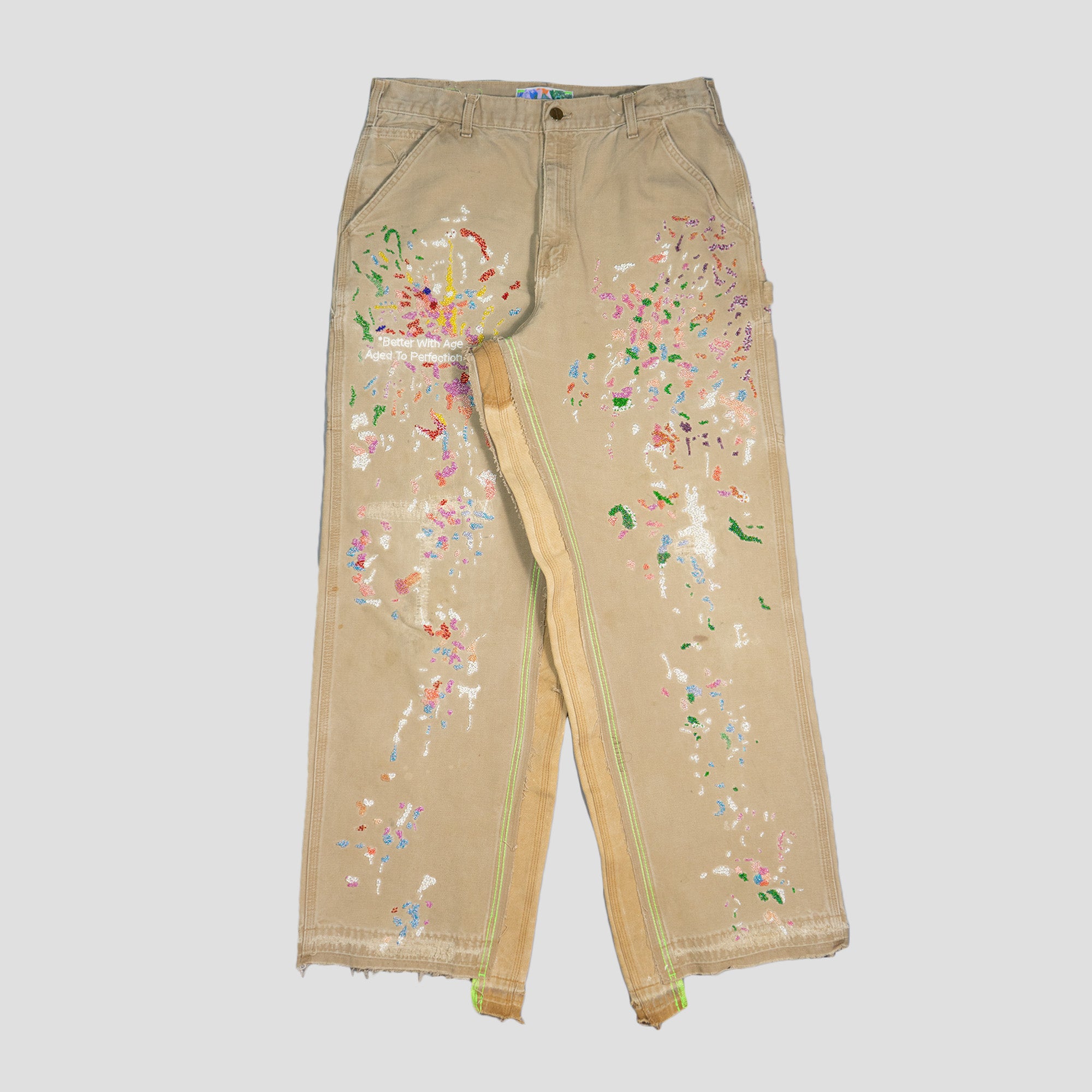 PAINTER’S DOUBLE-WIDE HAND-BEADED WORK PANTS