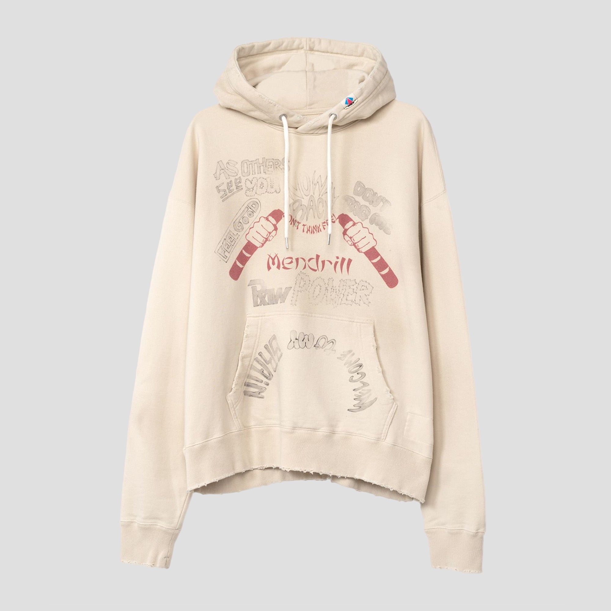 MANDRILL DISTRESSED HOODIE