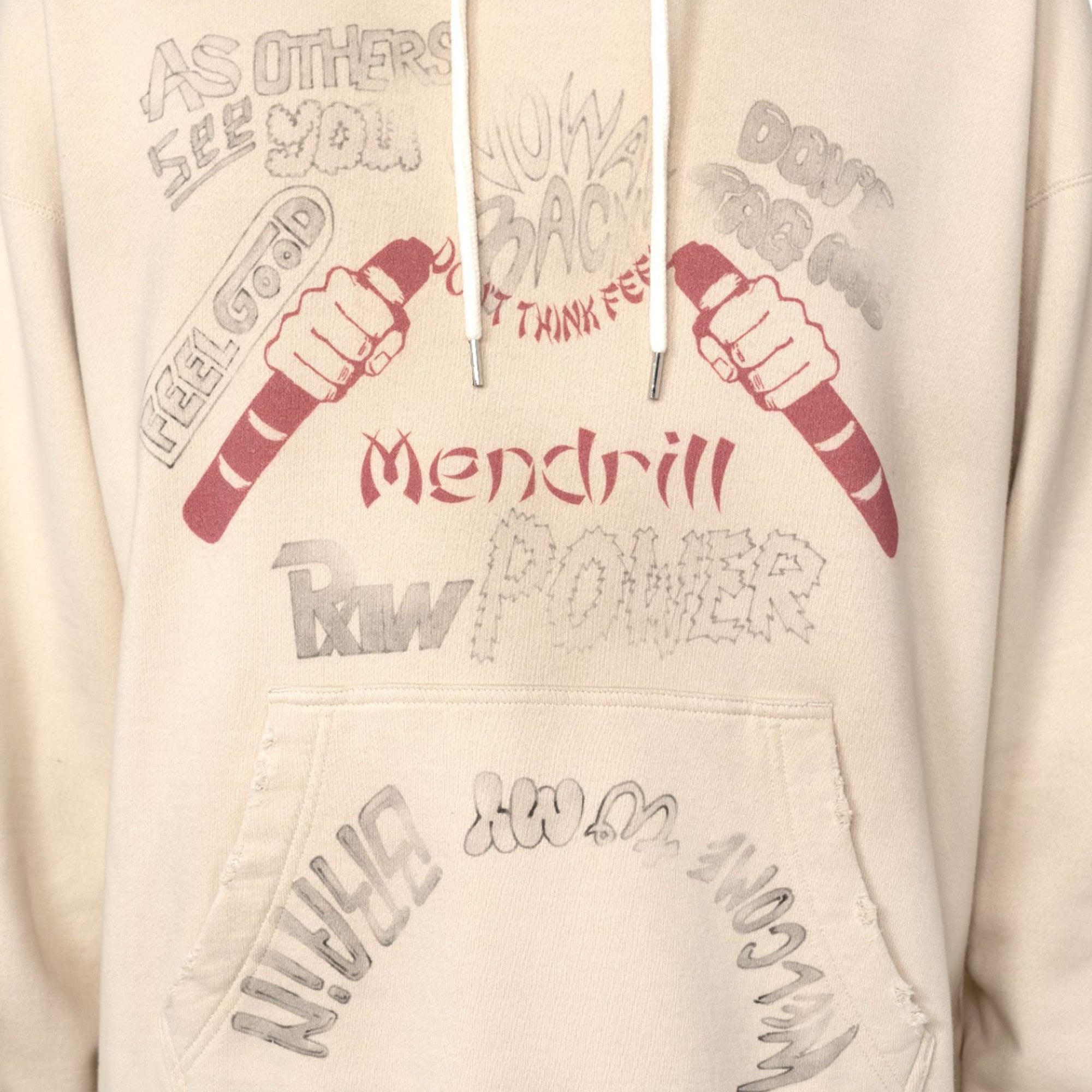 MANDRILL DISTRESSED HOODIE