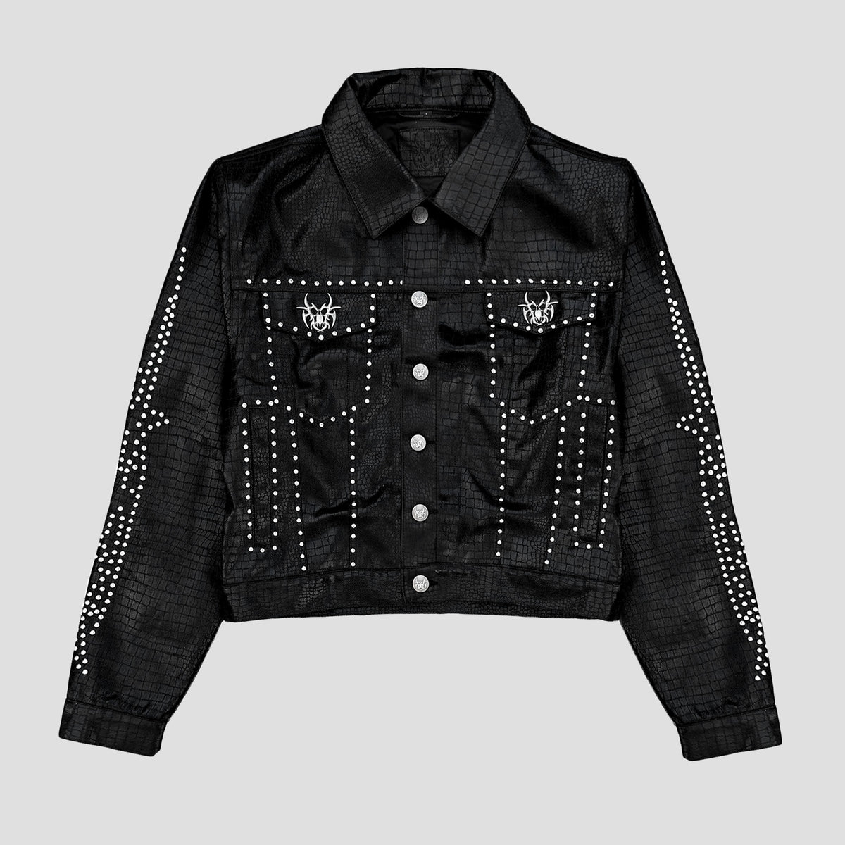 BLACK REPTILLIAN JACKET