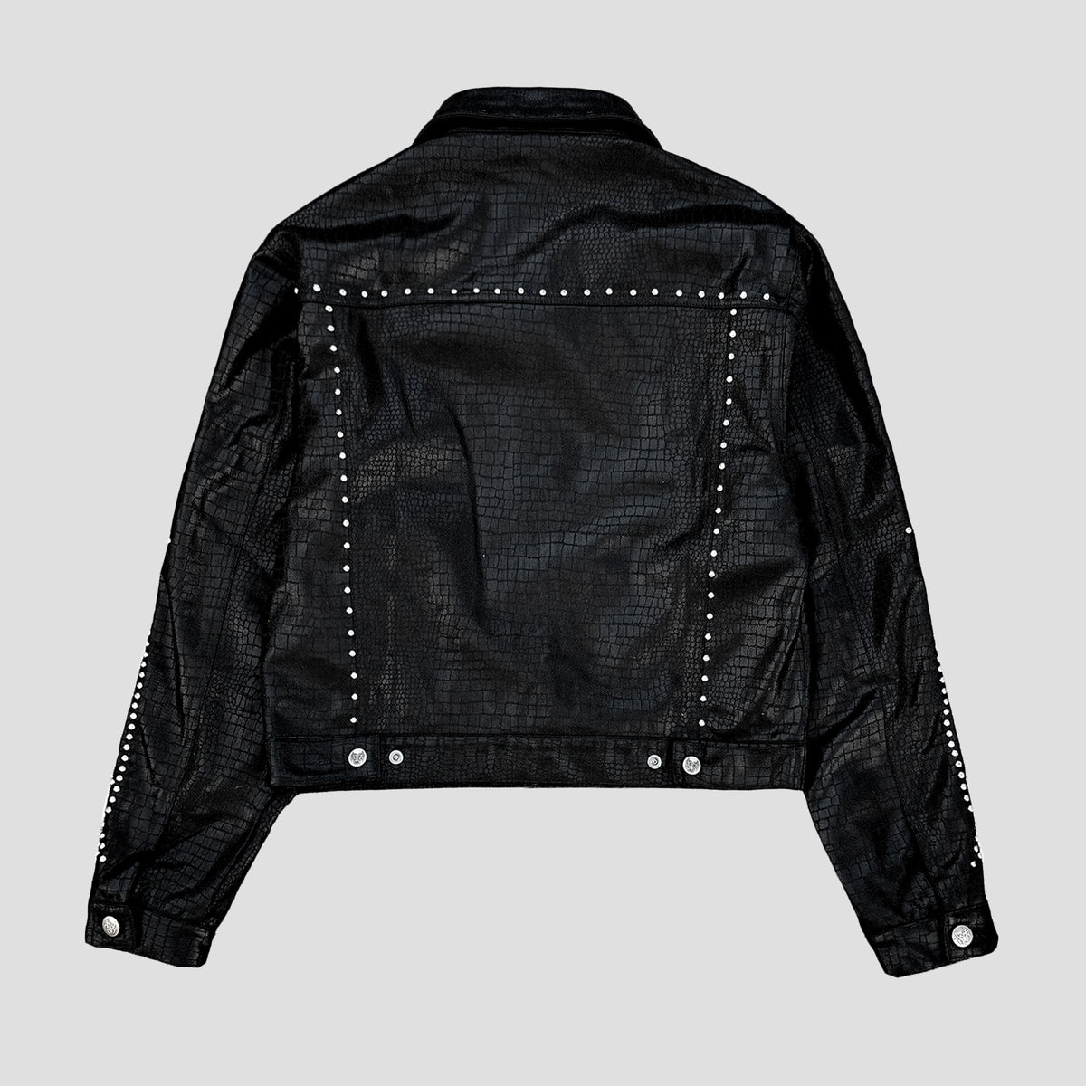BLACK REPTILLIAN JACKET