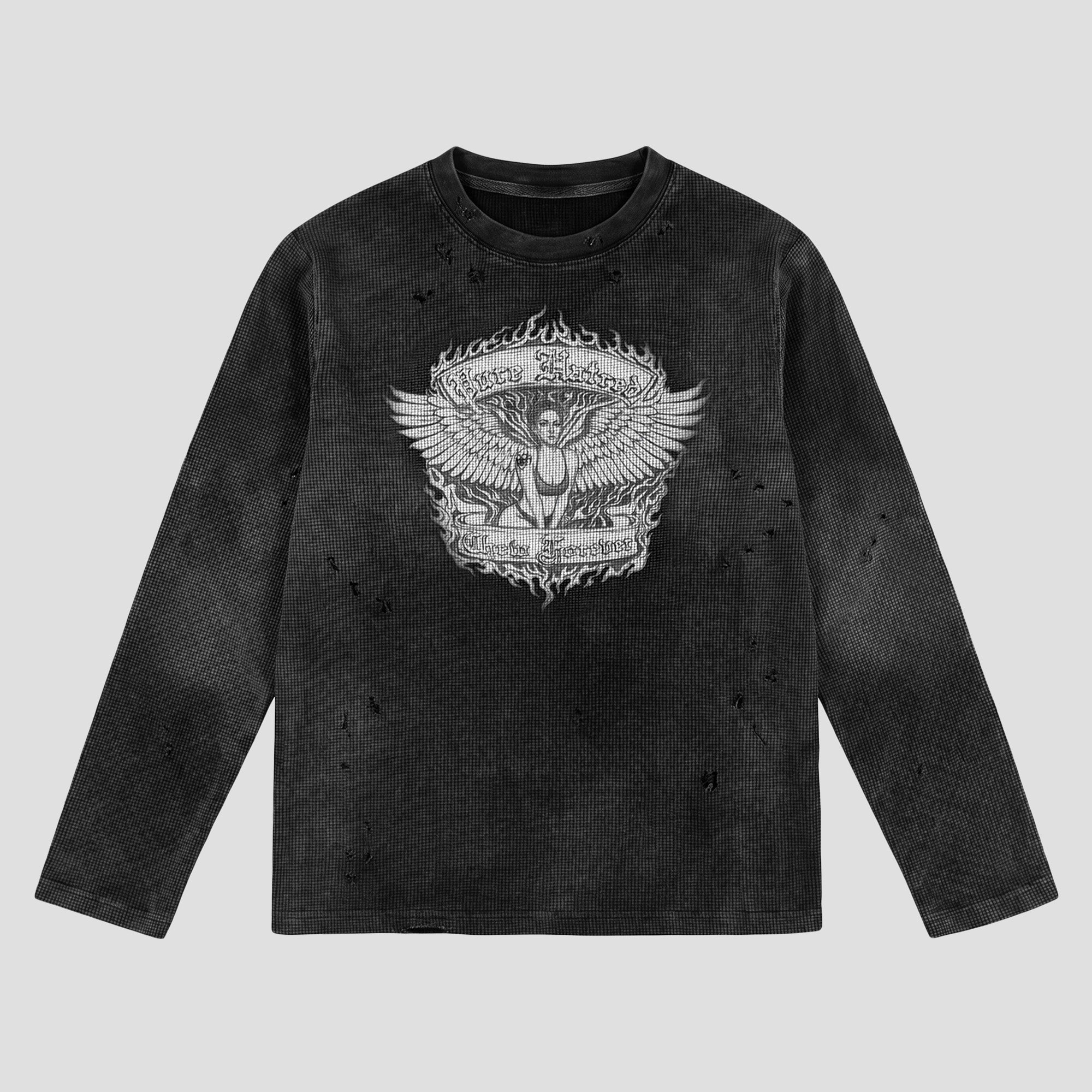 EARTH ANGEL WAFFLE L/S T-SHIRTS
