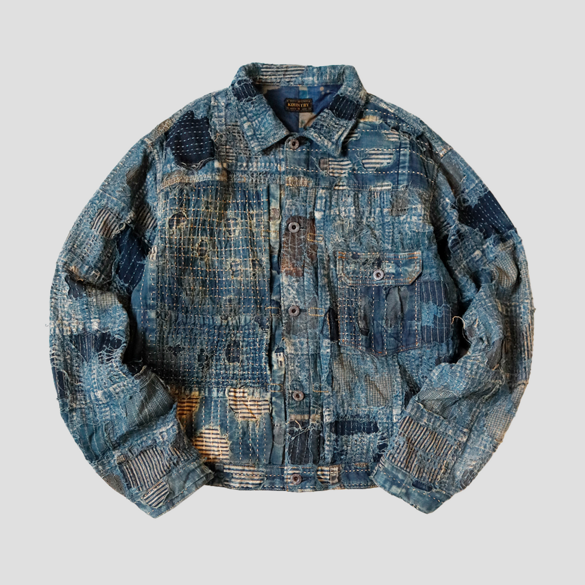 Kapital black boro 1st jacket ボロ デニム 2 Kapital black boro 1st jacket ボロ デニム XXL