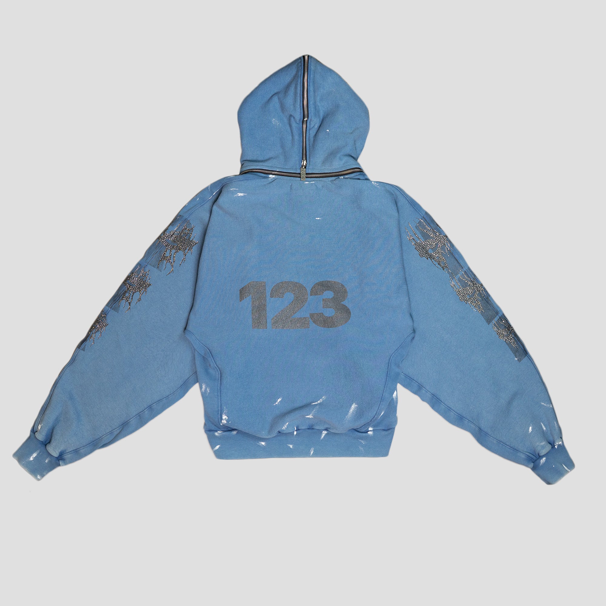EYES WIDE OPEN ROSE ZIP HOODIE