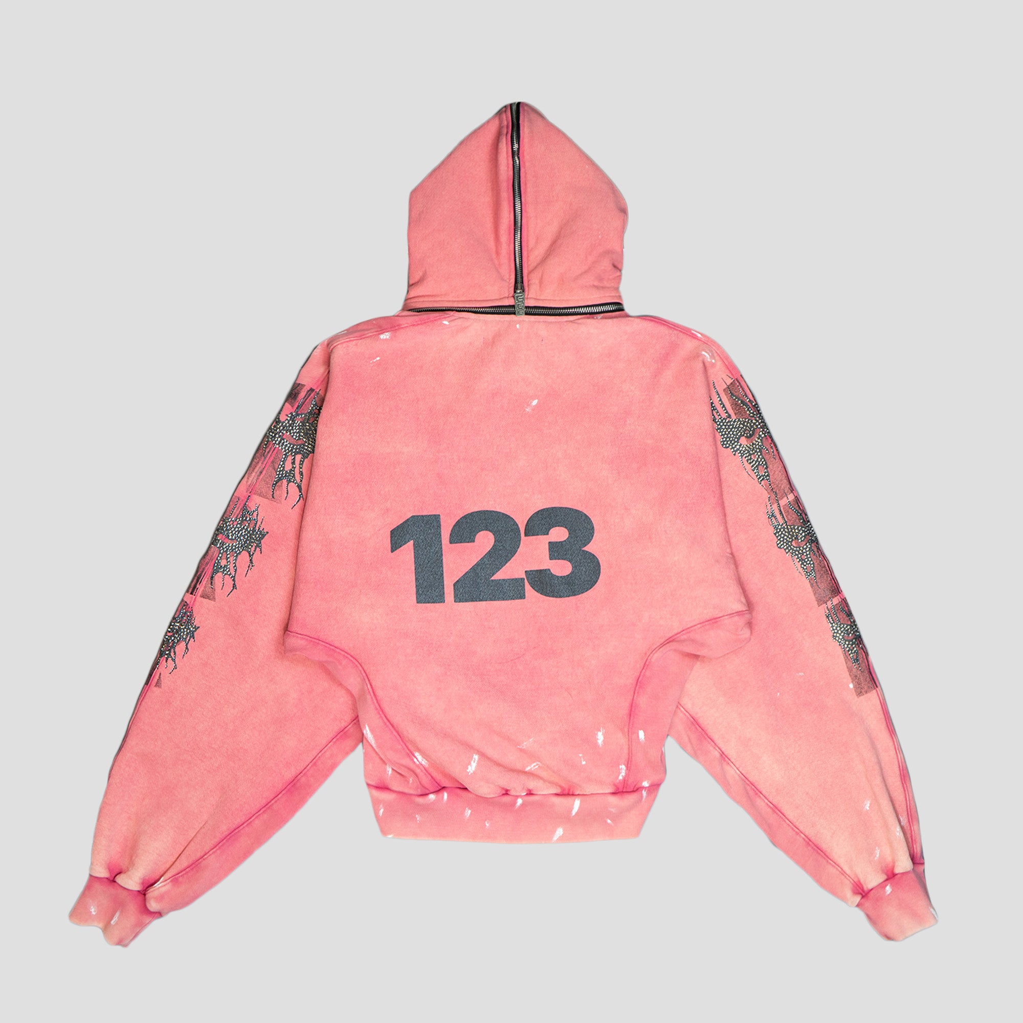 EYES WIDE OPEN ROSE ZIP HOODIE