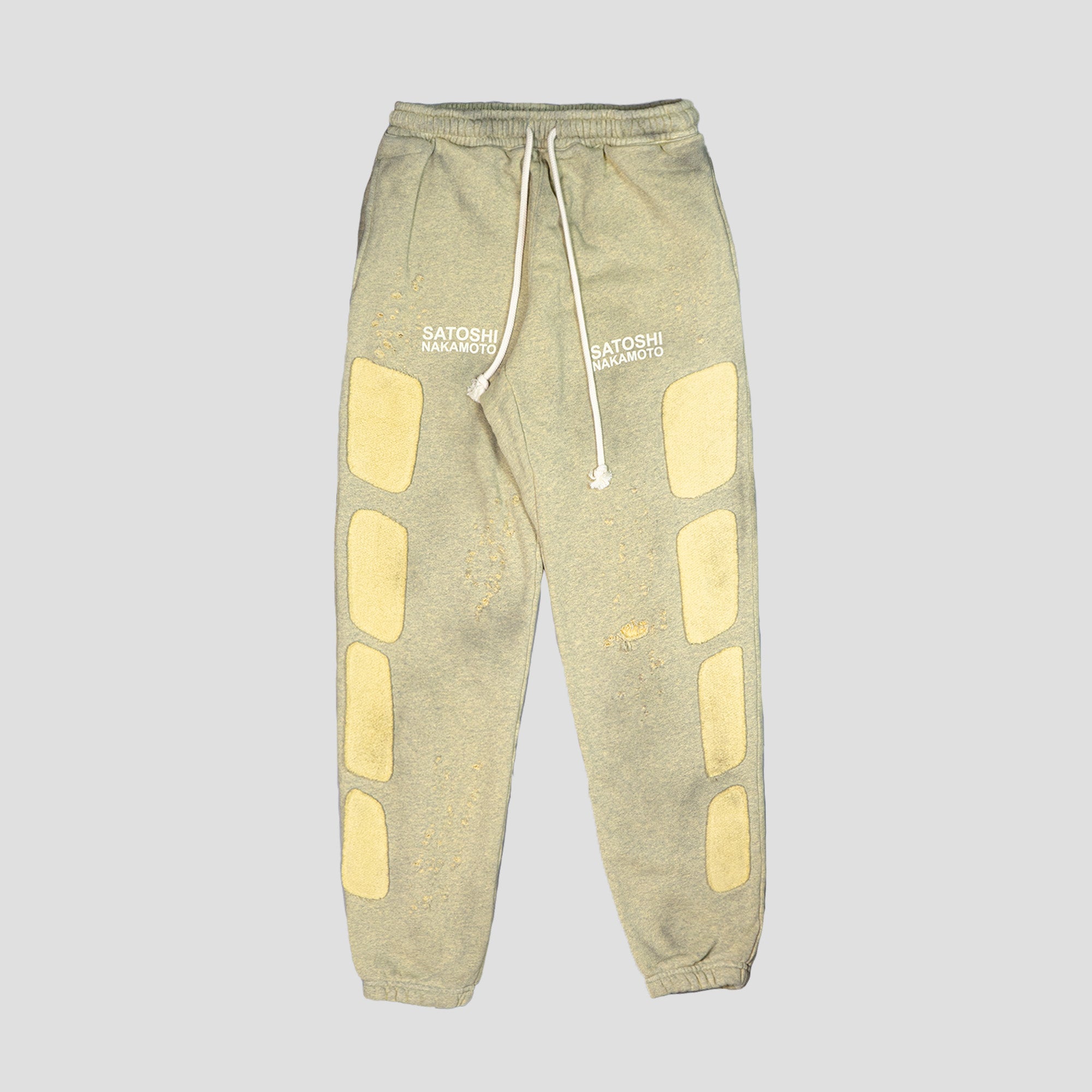 DESTROYED PATCHWORK MOTO SWEATS PANTS