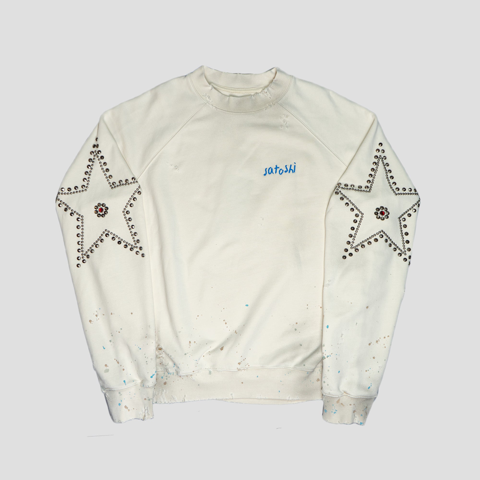 STAR STUDDED CREWNECK