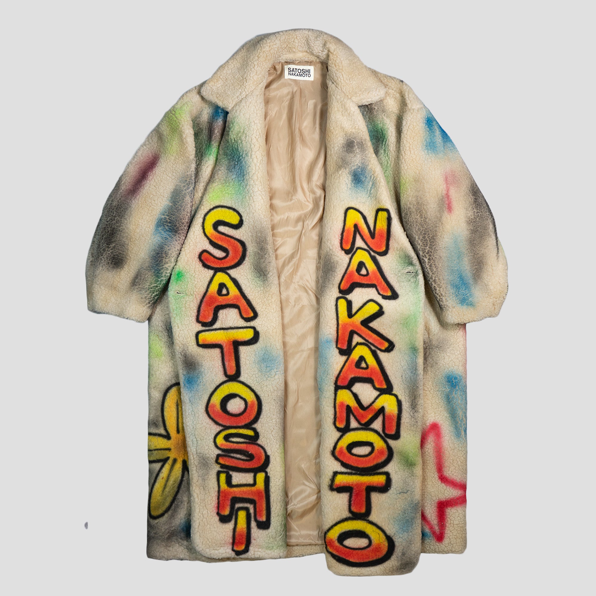 AIRBRUSHED SHERPA TRENCH COAT