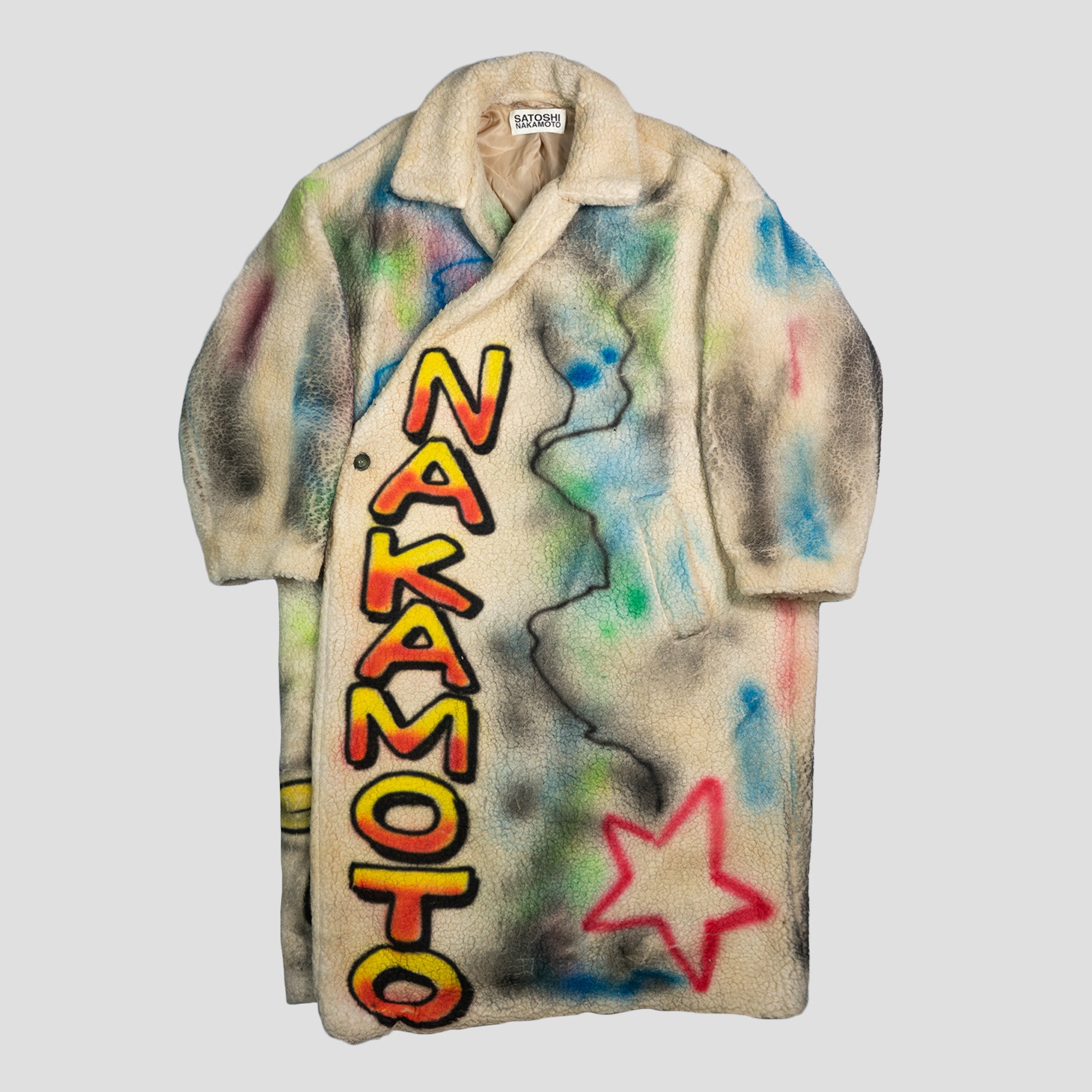 AIRBRUSHED SHERPA TRENCH COAT