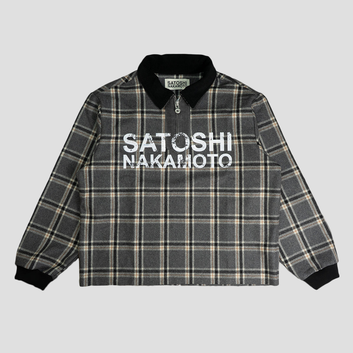HALF ZIP LOGO FLANNEL