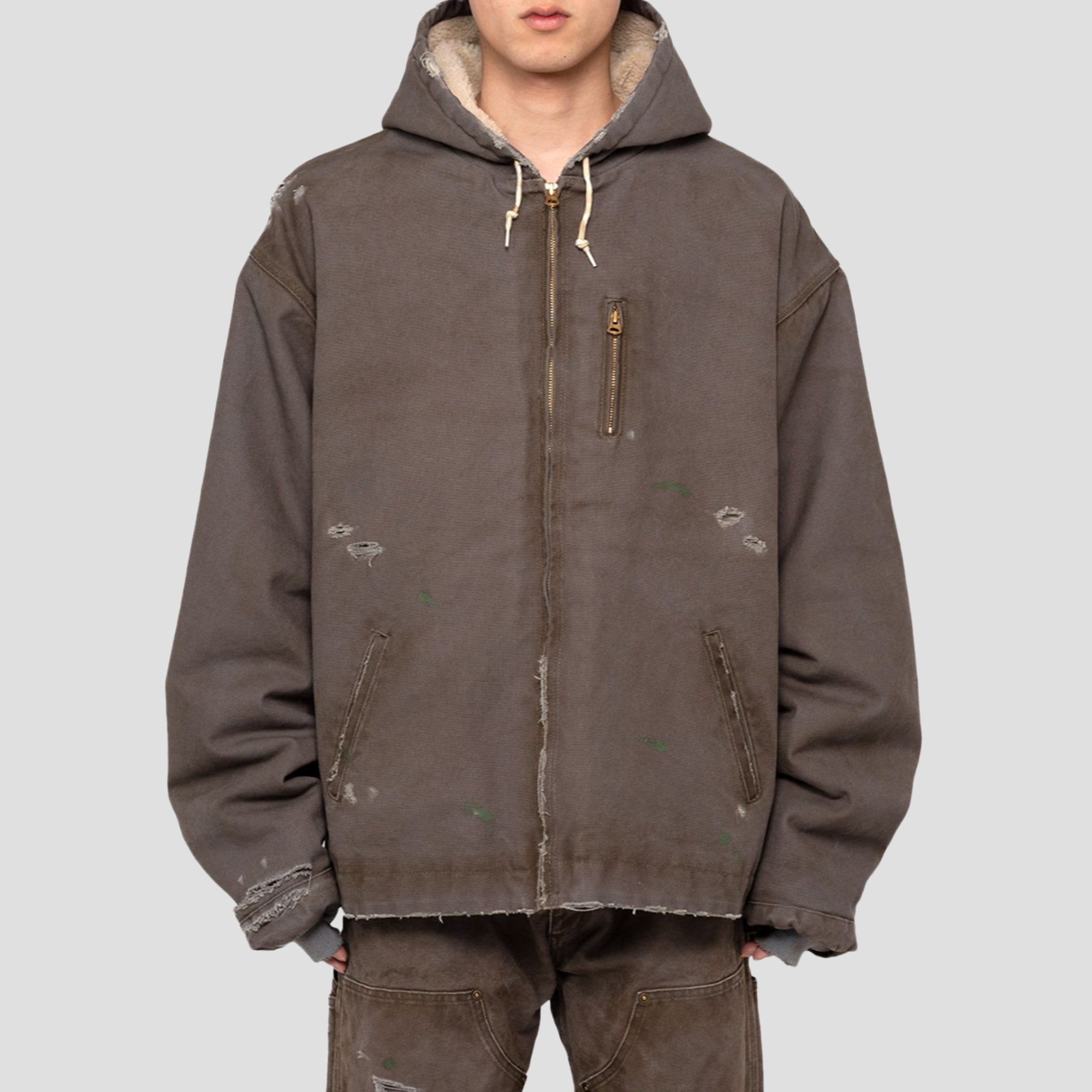 DISTRESSED DUCK HOODIE