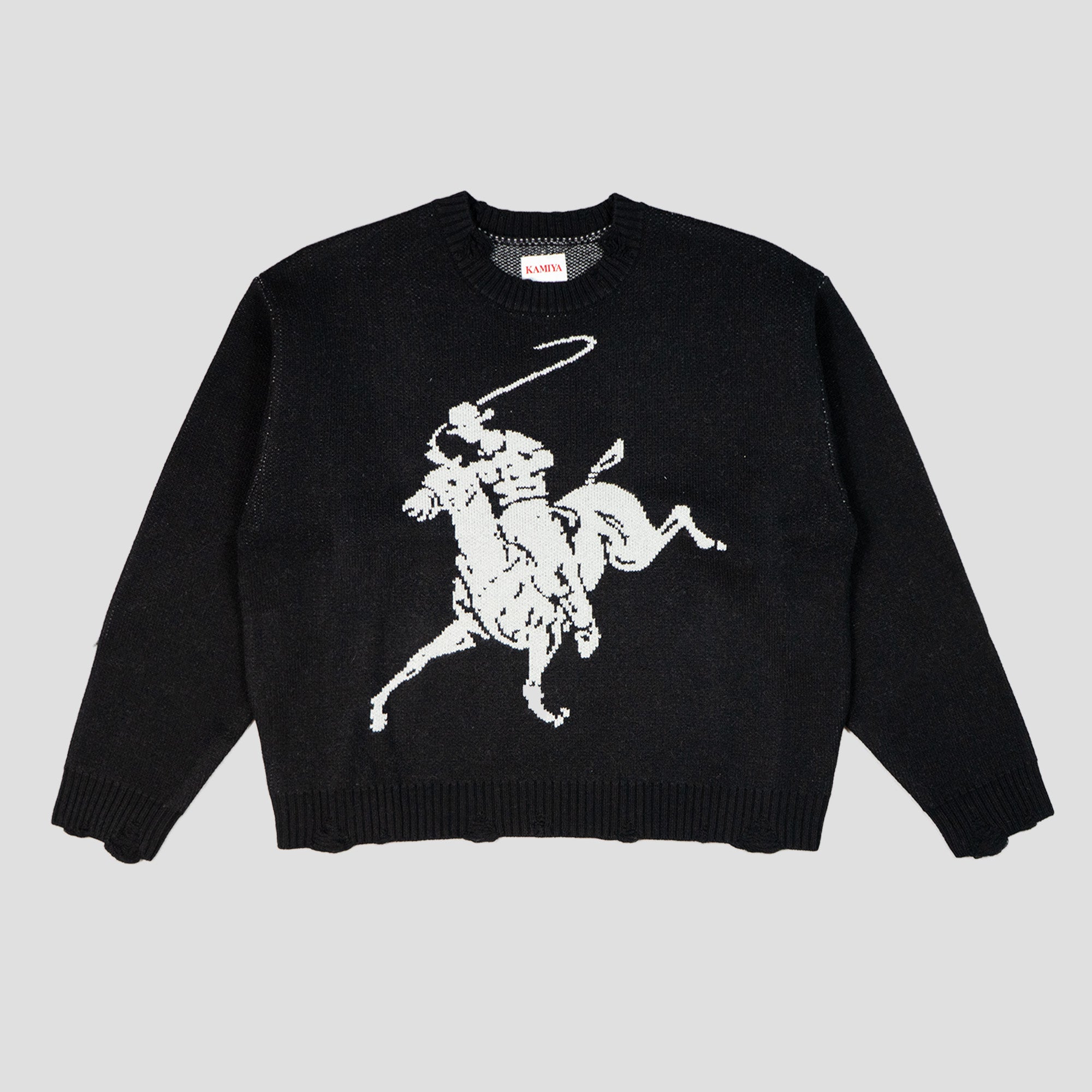 "RODEO" JACQUARD KNIT SWEATER