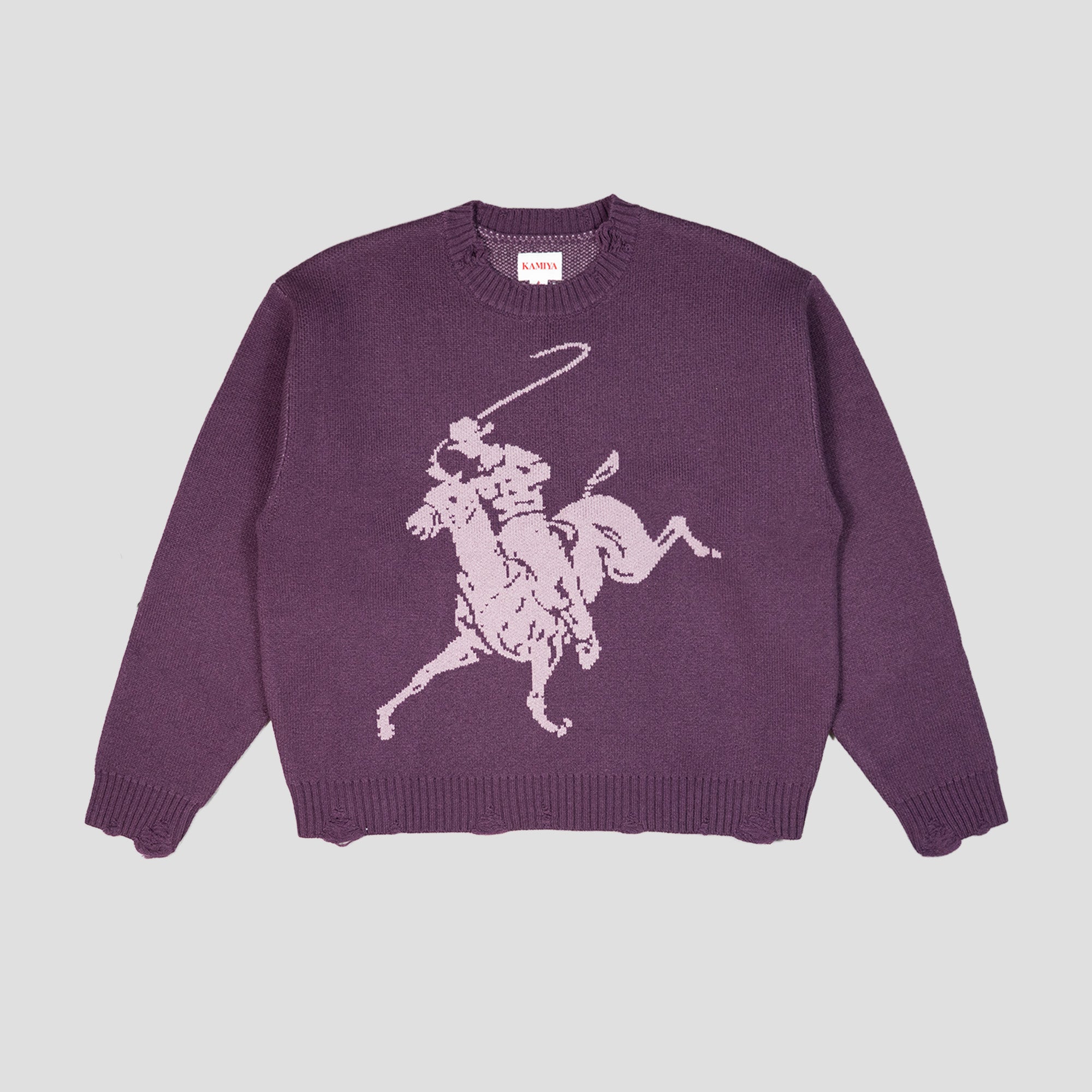 "RODEO" JACQUARD KNIT SWEATER