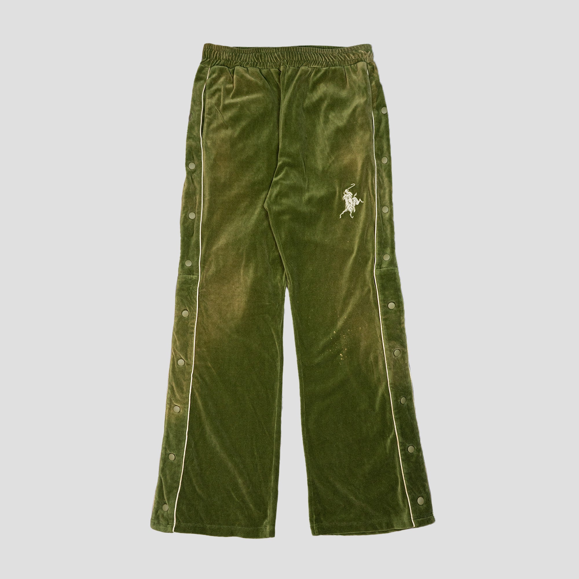 BREACHED VELOUR PANTS