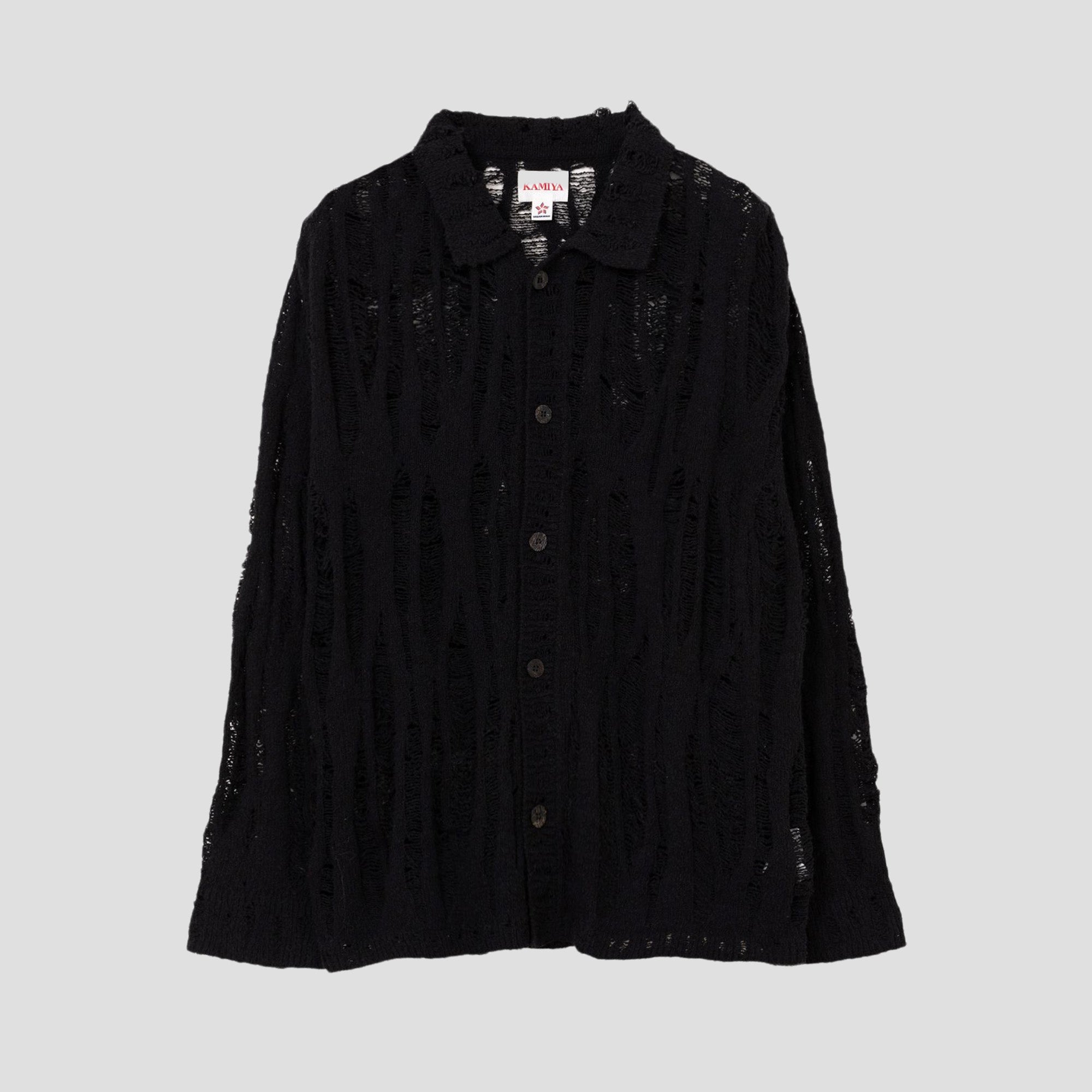 DISTRESSED KNIT CARDIGAN