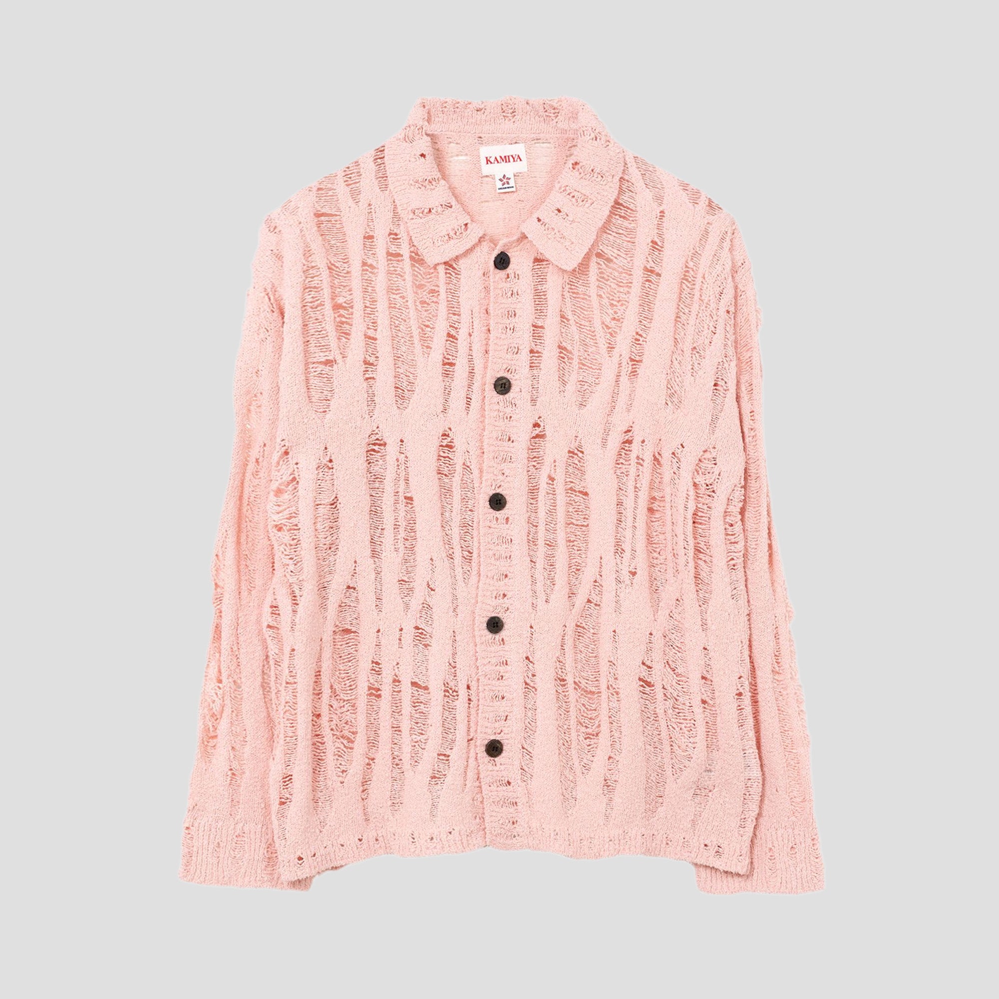 DISTRESSED KNIT CARDIGAN