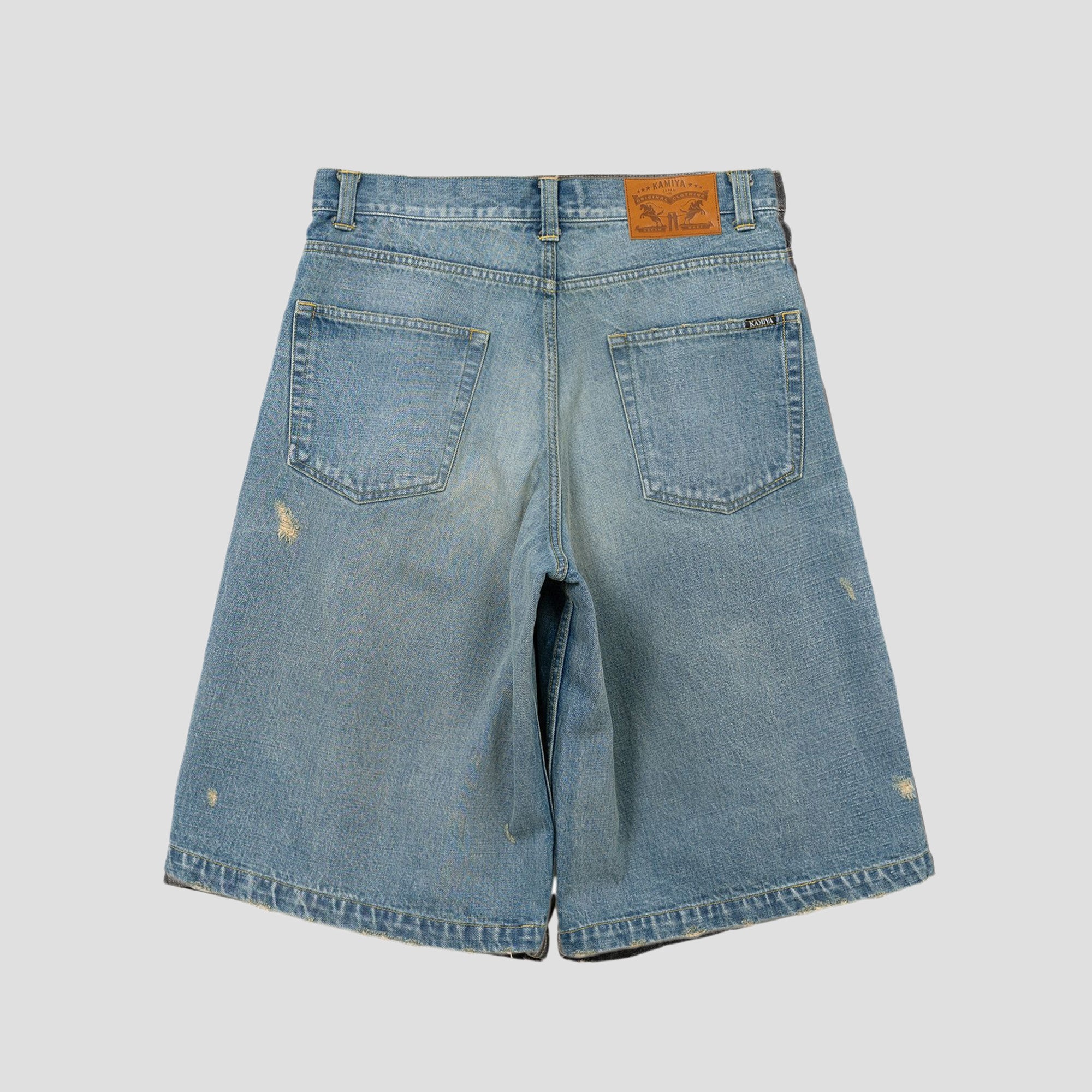 DENIM LONG SHORTS