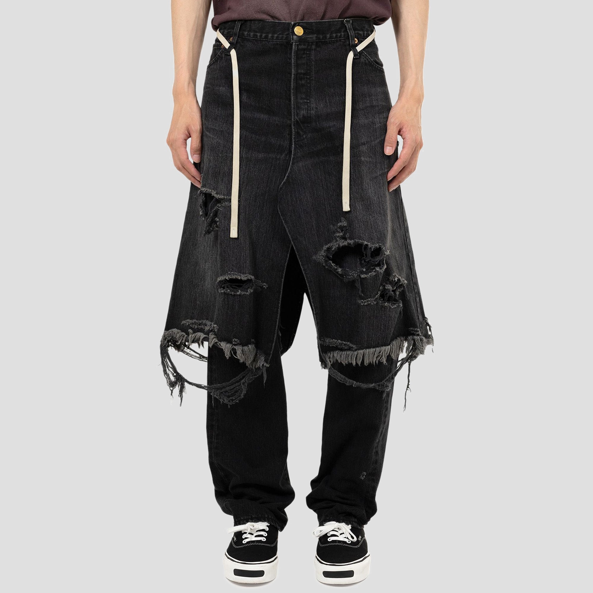 DENIM WRAP SKIRT