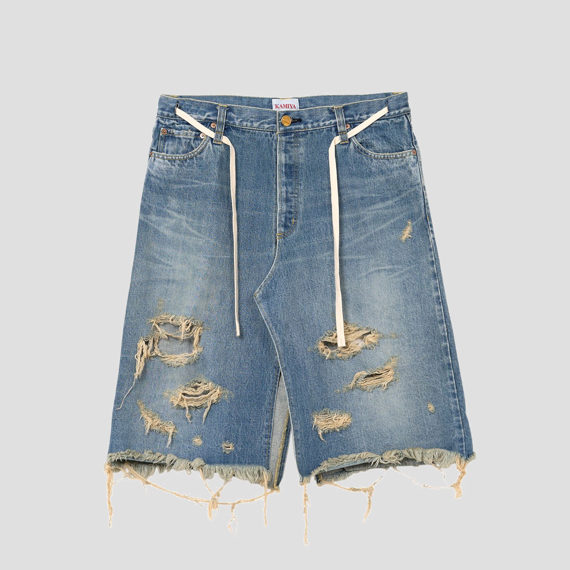 DENIM WRAP SKIRT