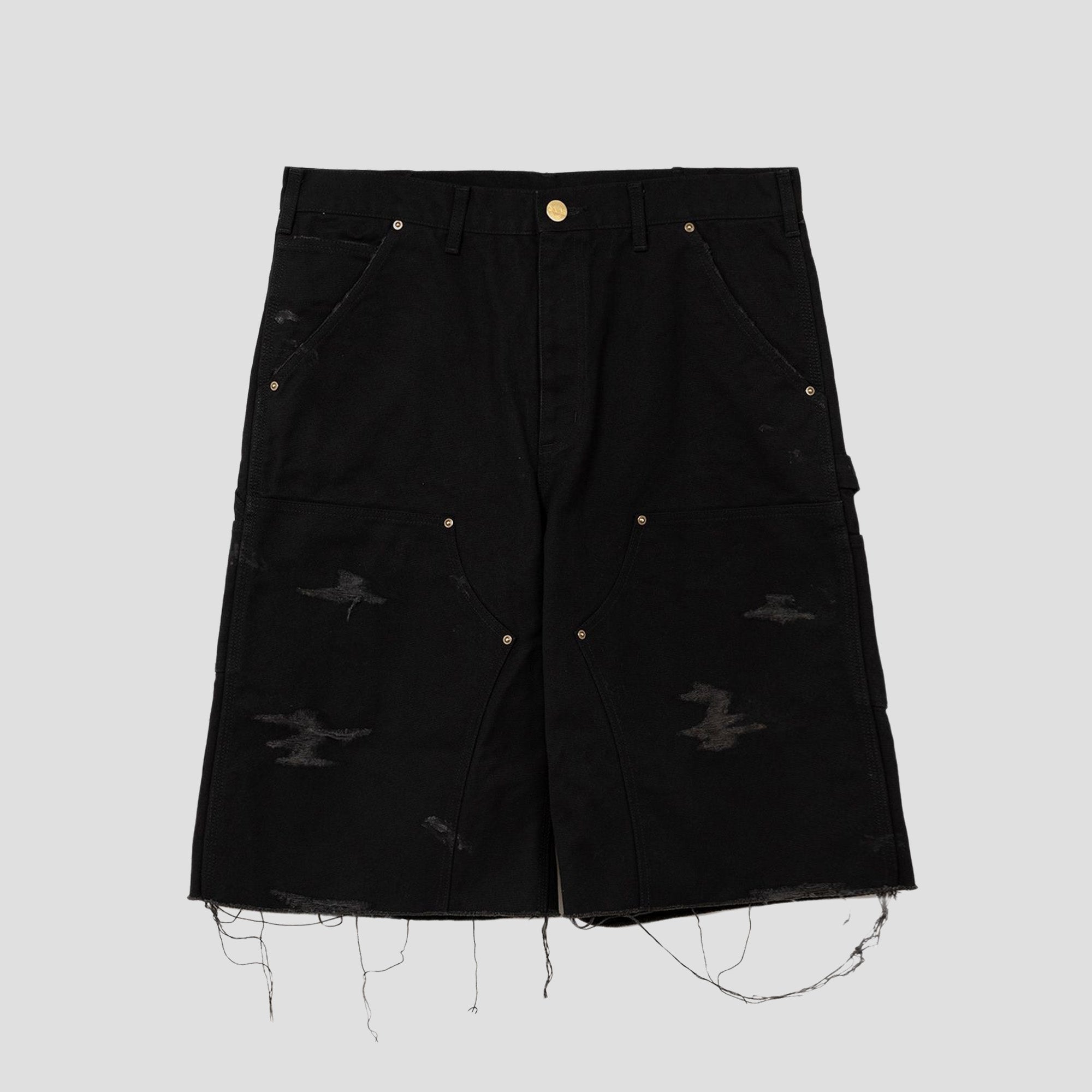 DISTRESSED DUCK PAINTER LONG SHORTS