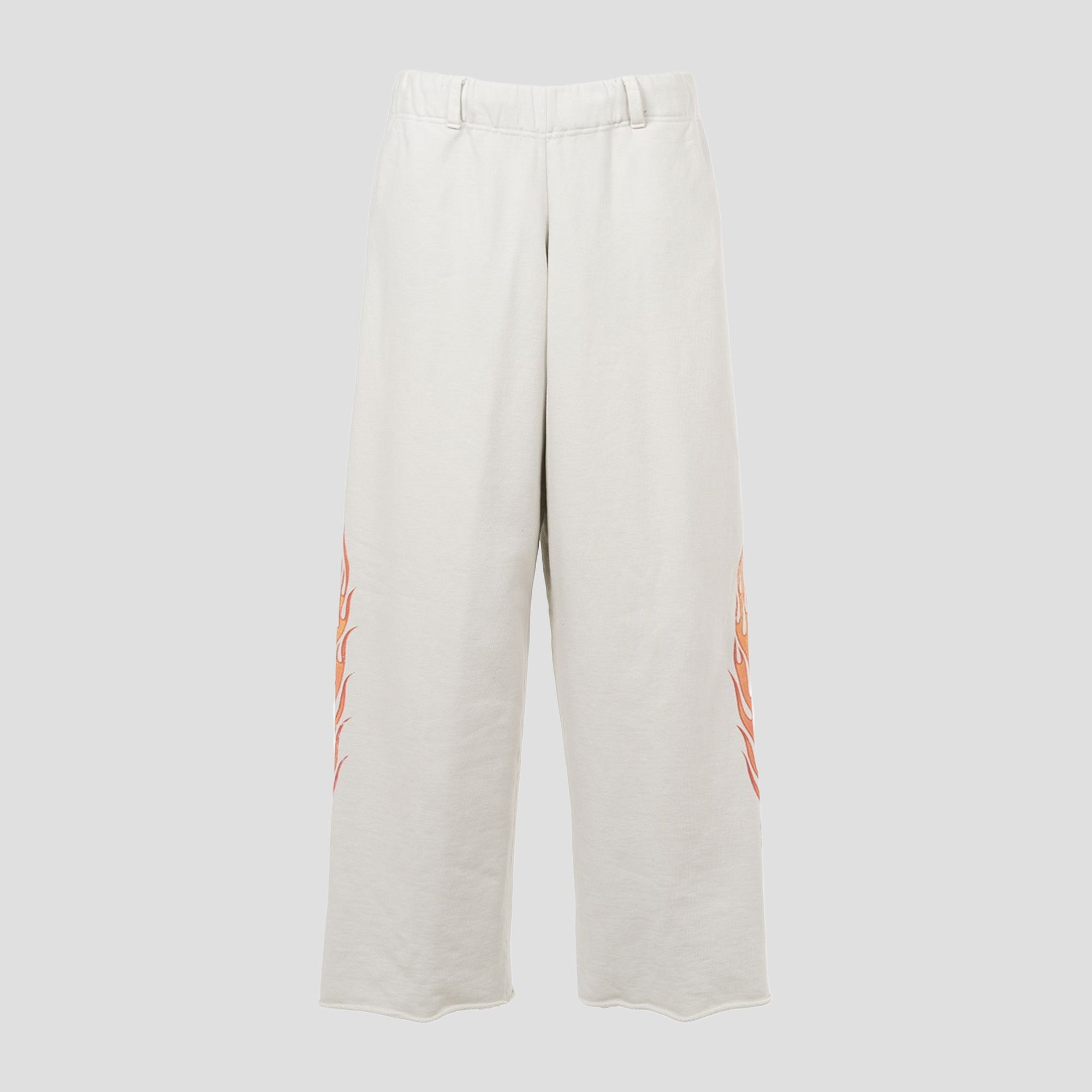 SKULL FLAME DISTRESSED SWEAT PANTS