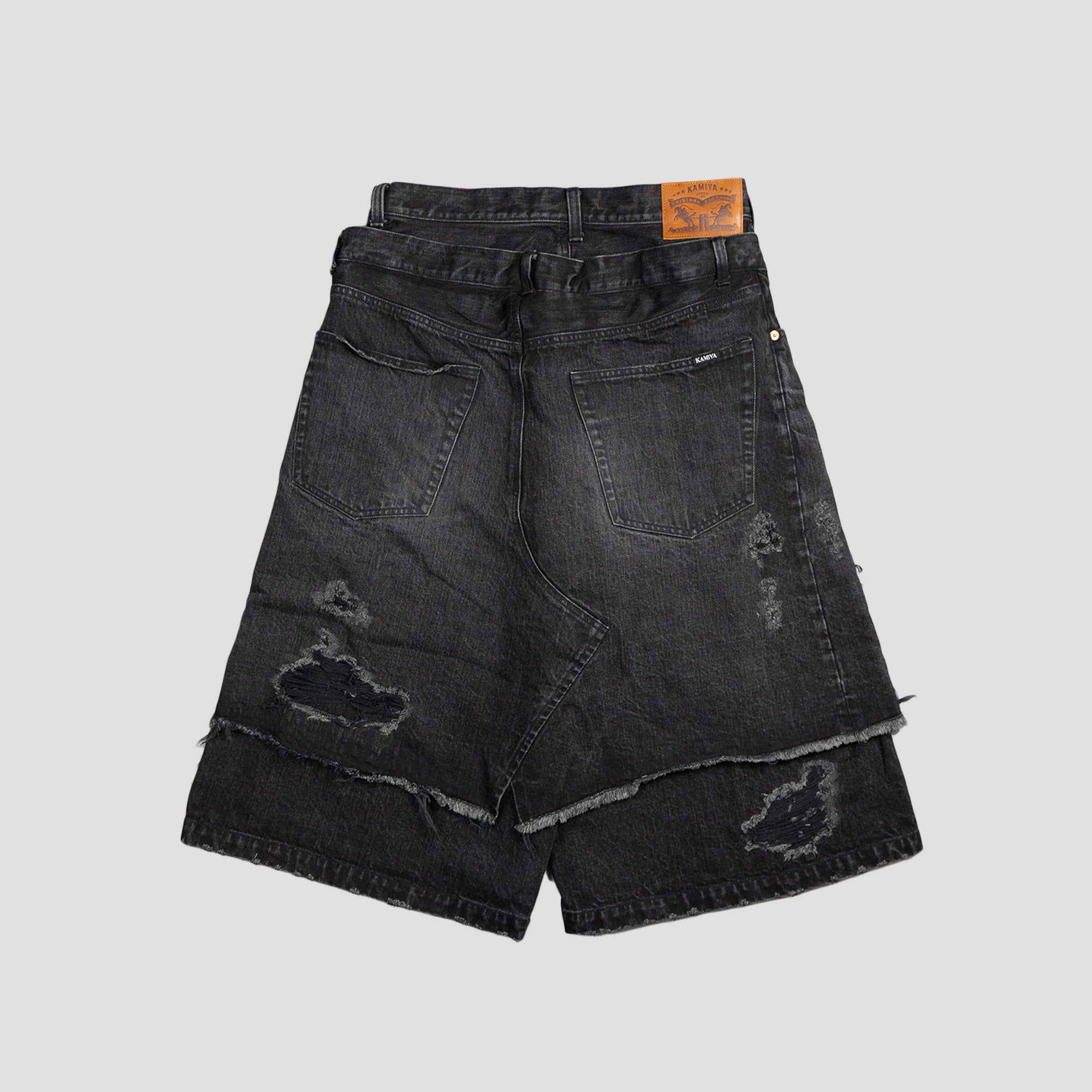 2 LAYER DENIM SHORTS